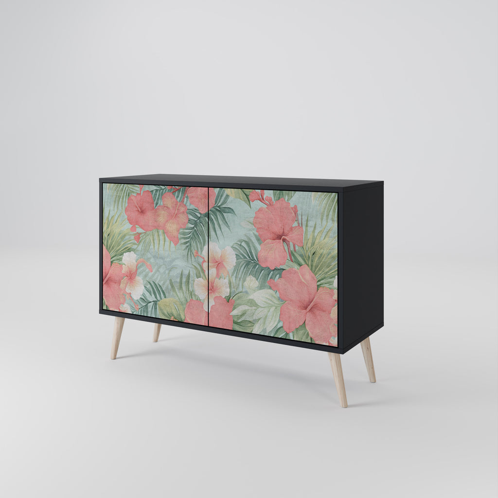 HAWAIIAN SPIRIT 2-Door Sideboard in Black Finish