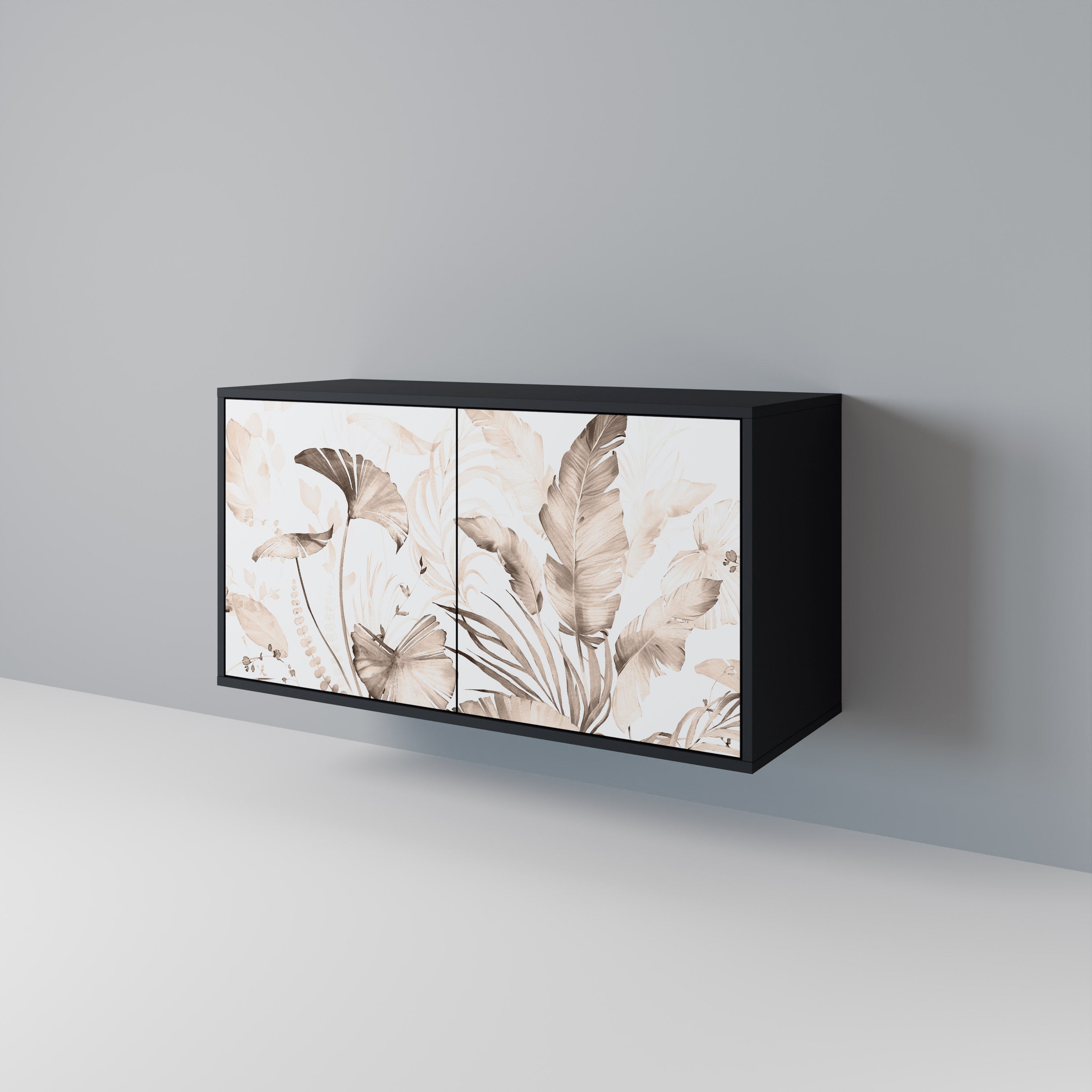 WILD TENDERNESS 2-Door Sideboard in Black Finish