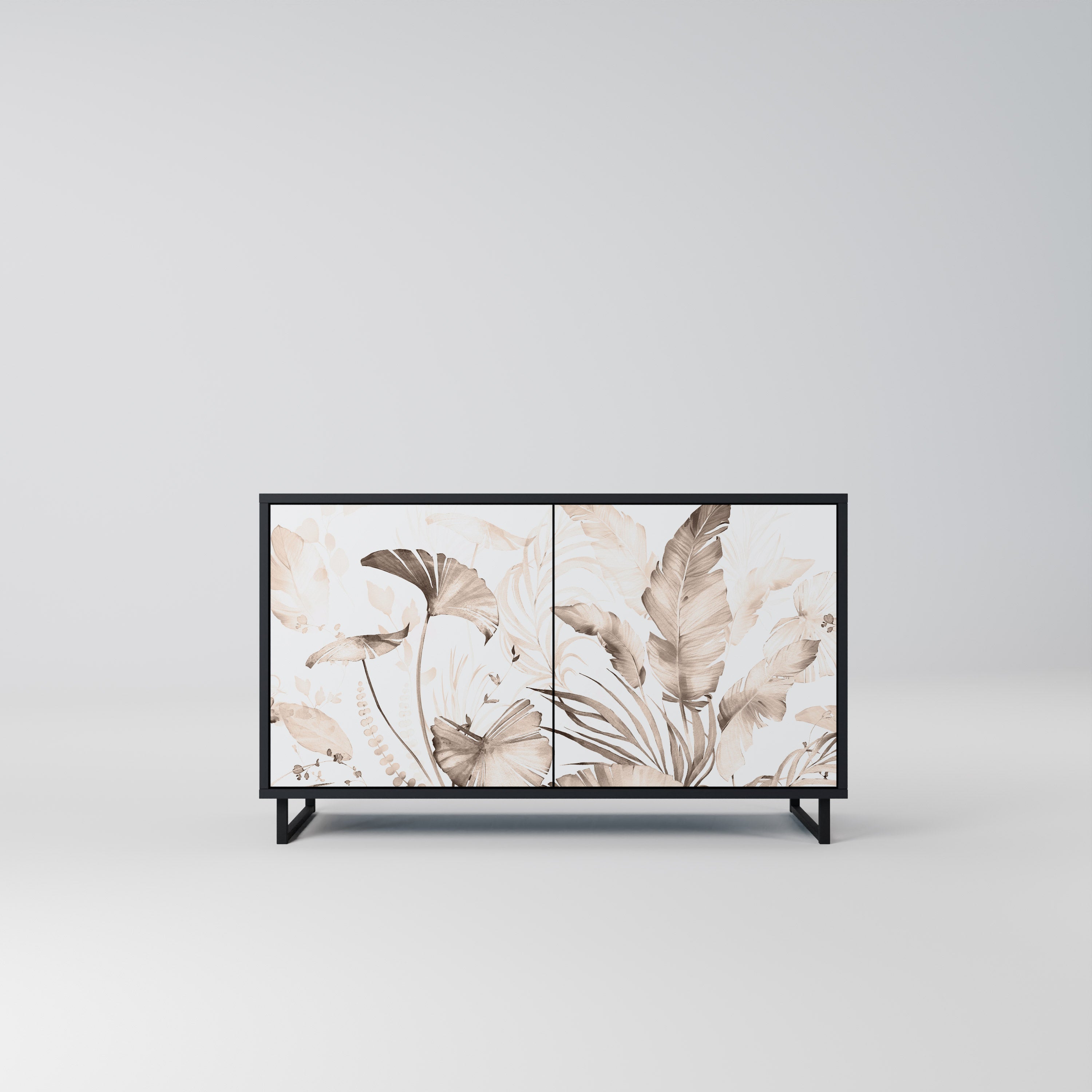 WILD TENDERNESS 2-Door Sideboard in Black Finish