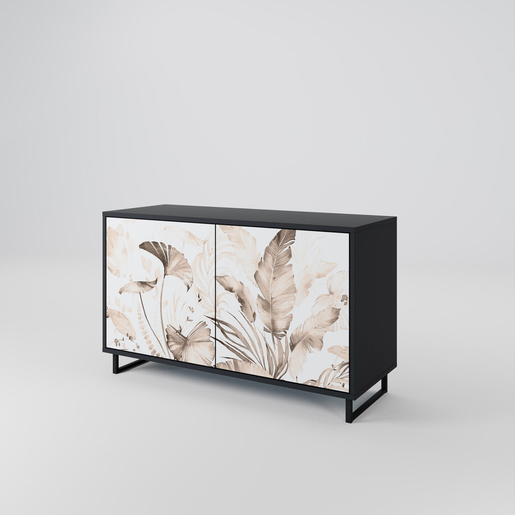 WILD TENDERNESS 2-Door Sideboard in Black Finish