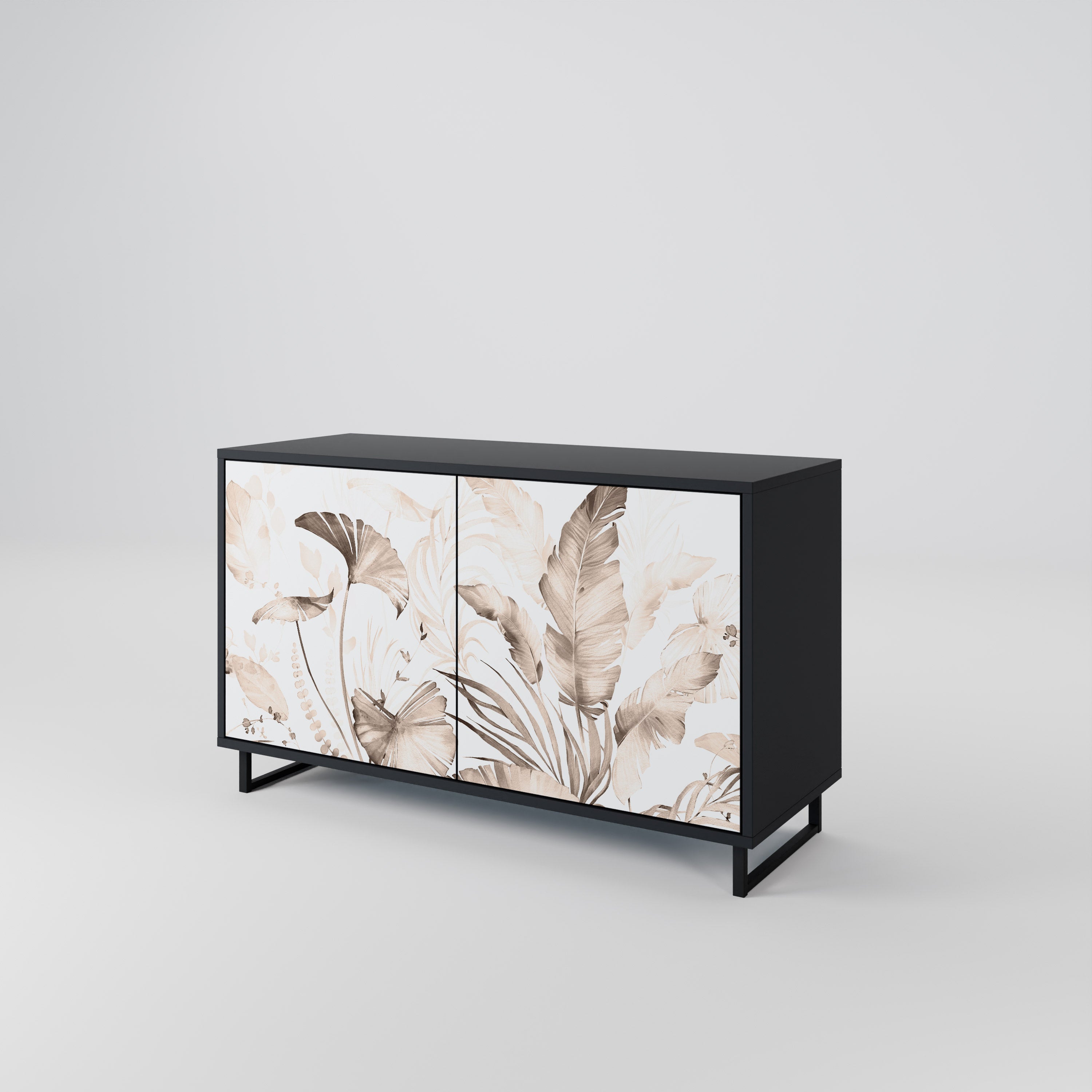 WILD TENDERNESS 2-Door Sideboard in Black Finish