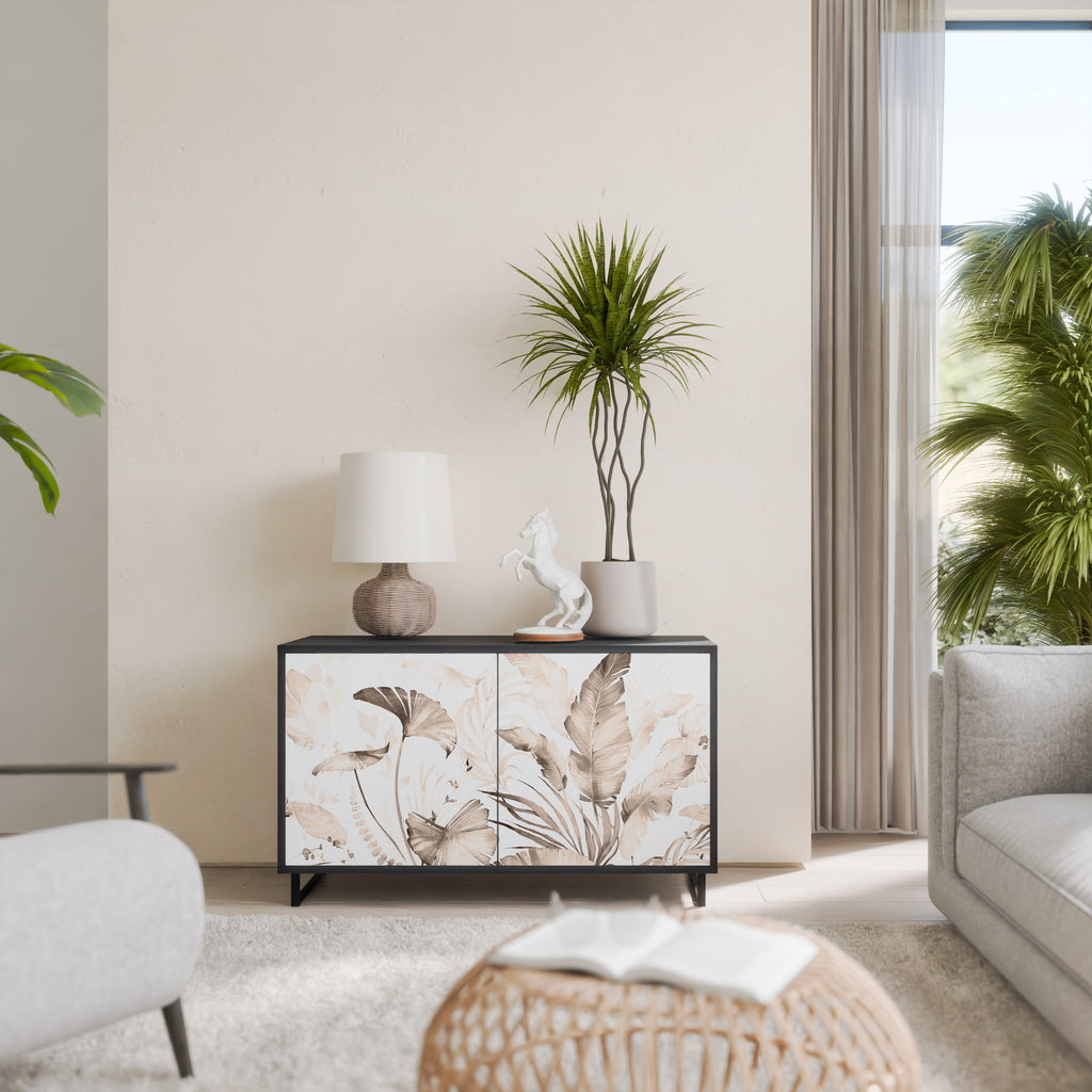 WILD TENDERNESS 2-Door Sideboard in Black Finish