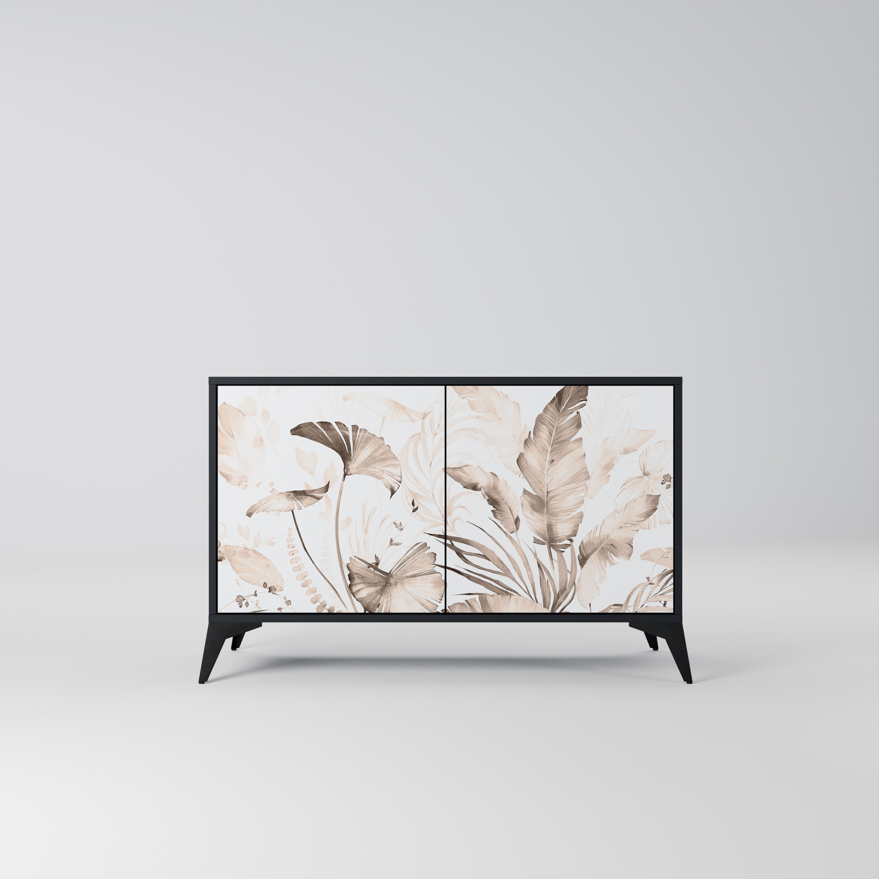 WILD TENDERNESS 2-Door Sideboard in Black Finish