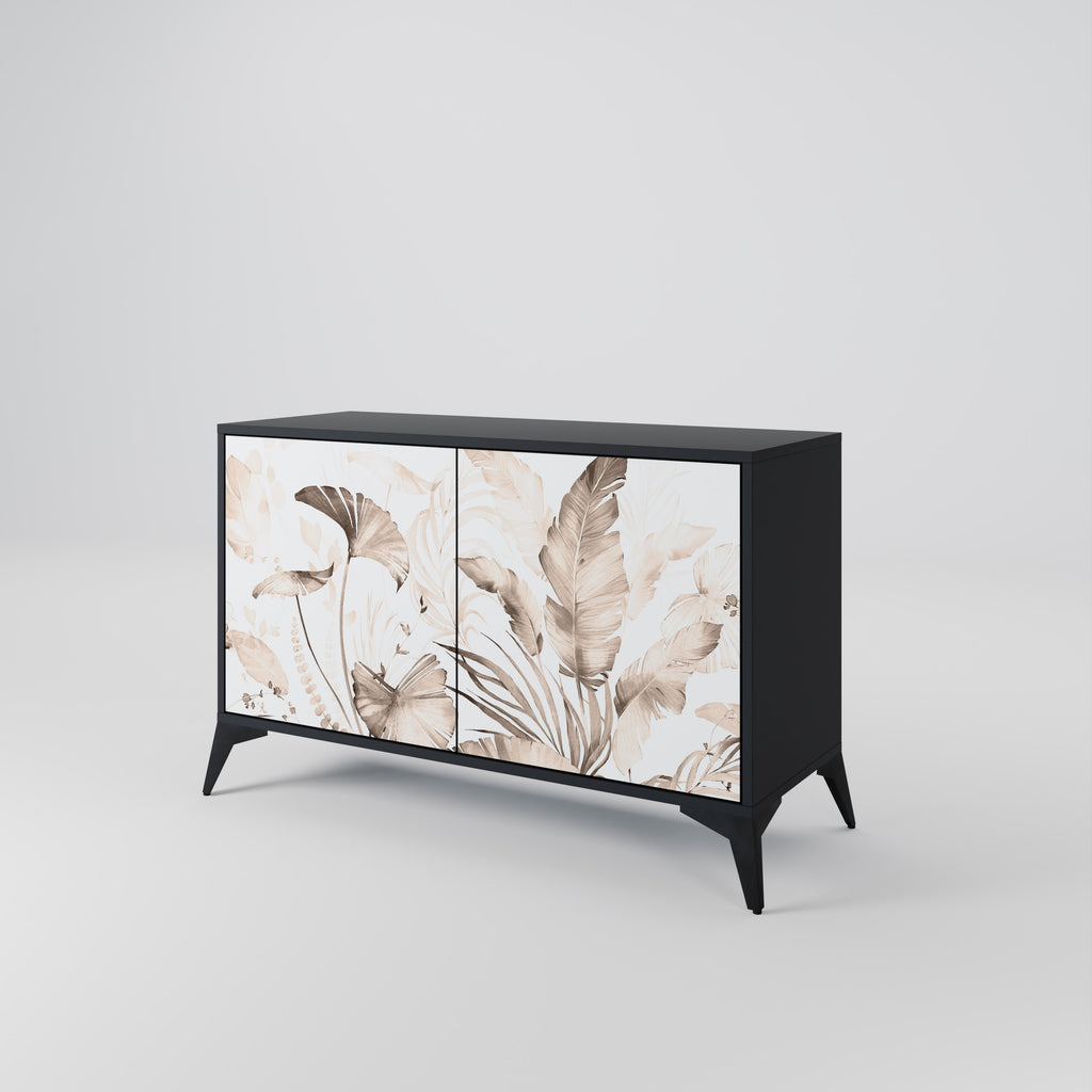 WILD TENDERNESS 2-Door Sideboard in Black Finish