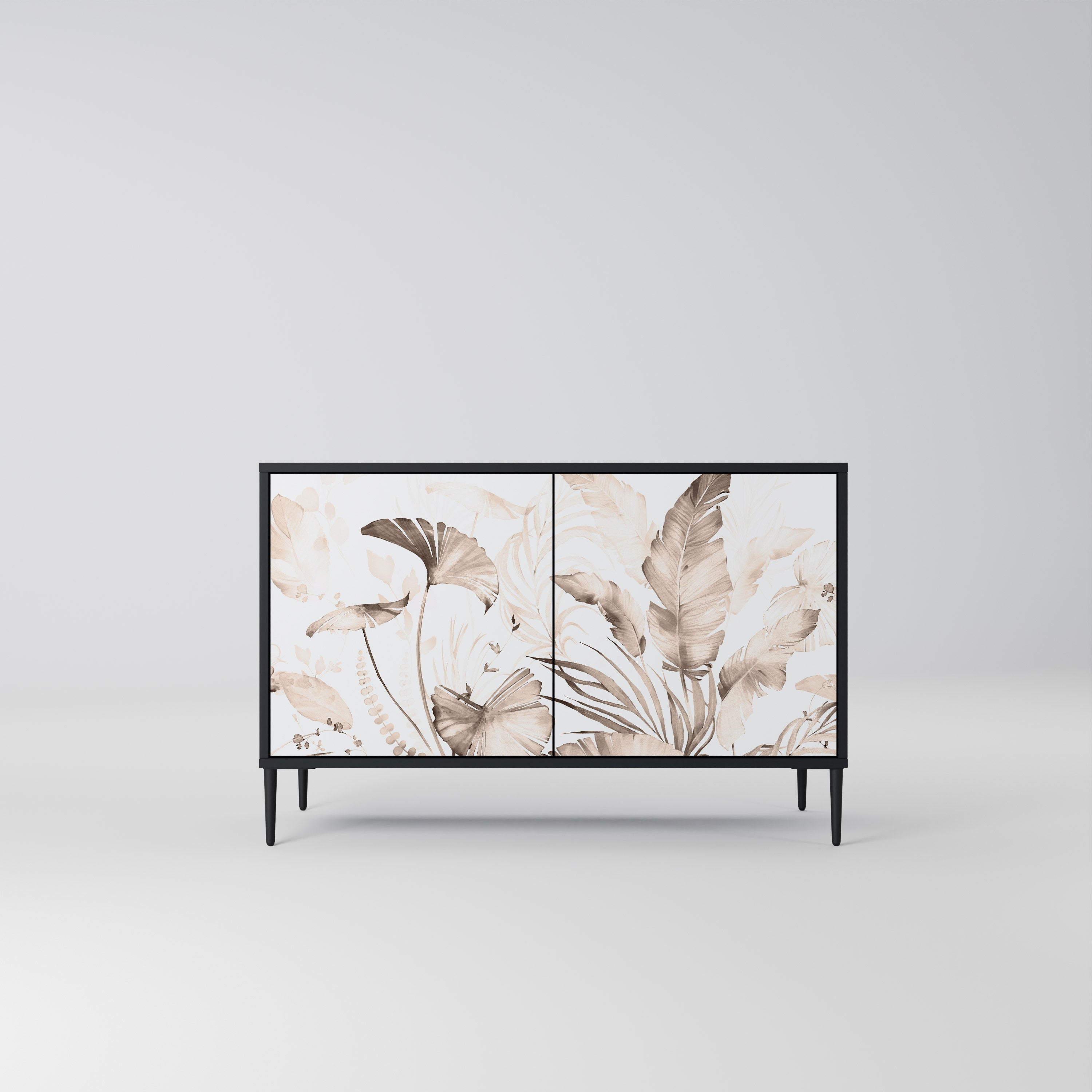 WILD TENDERNESS 2-Door Sideboard in Black Finish