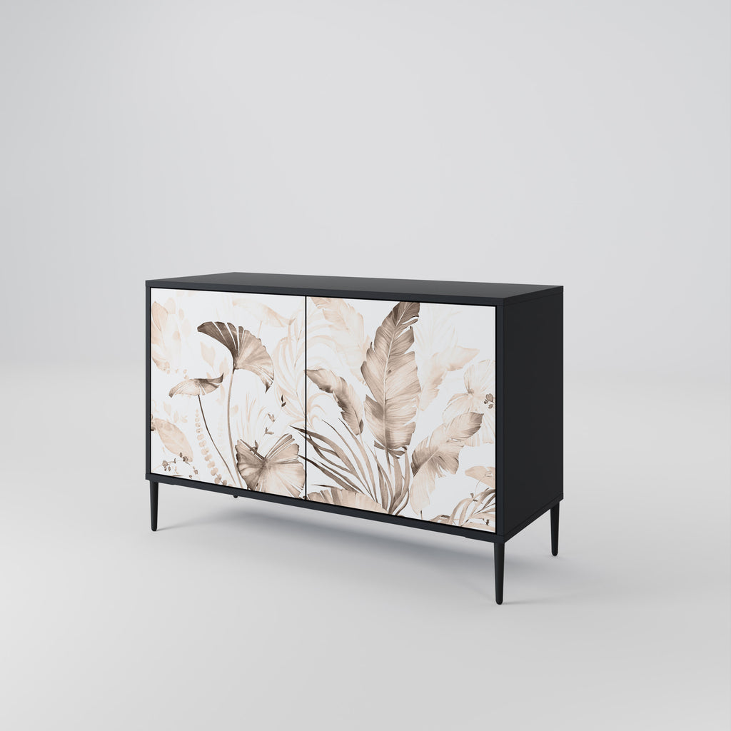 WILD TENDERNESS 2-Door Sideboard in Black Finish