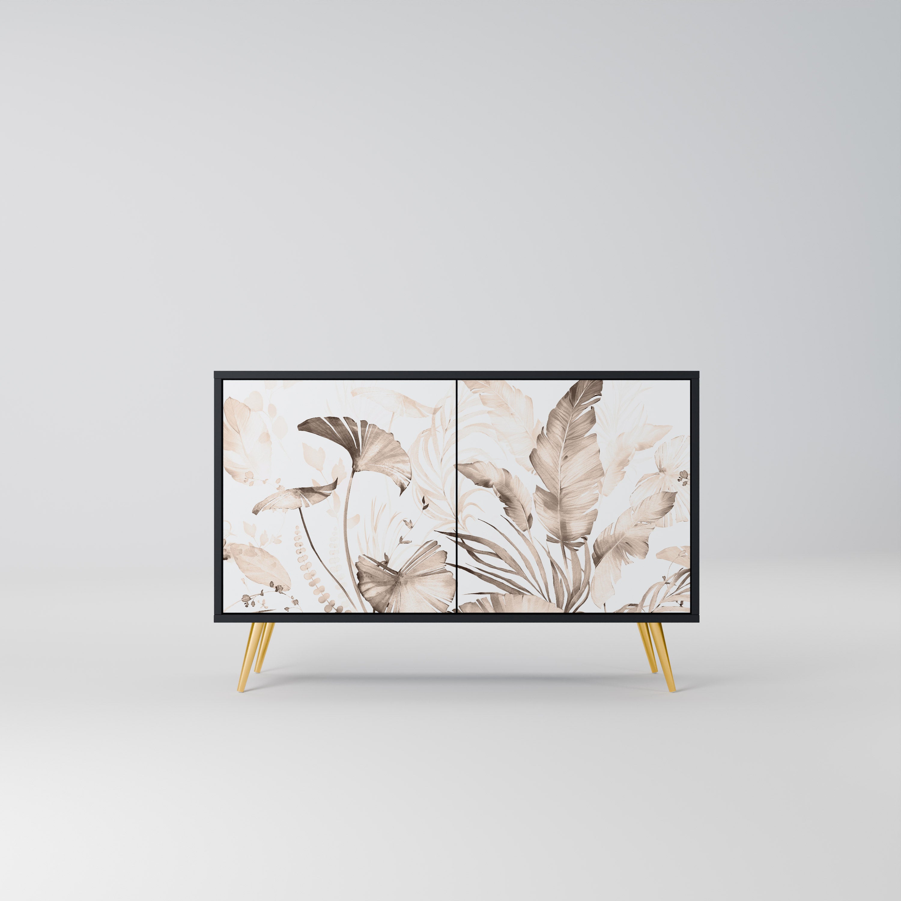 WILD TENDERNESS 2-Door Sideboard in Black Finish