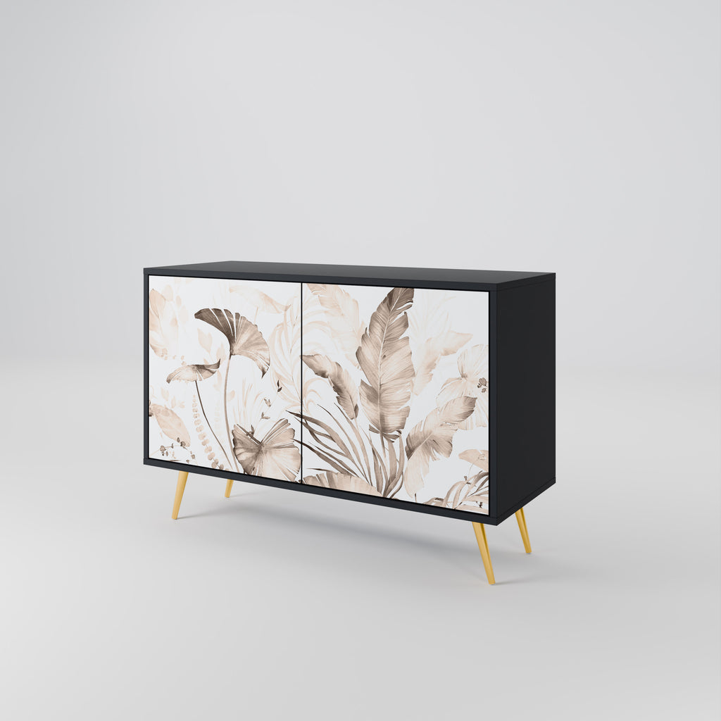 WILD TENDERNESS 2-Door Sideboard in Black Finish