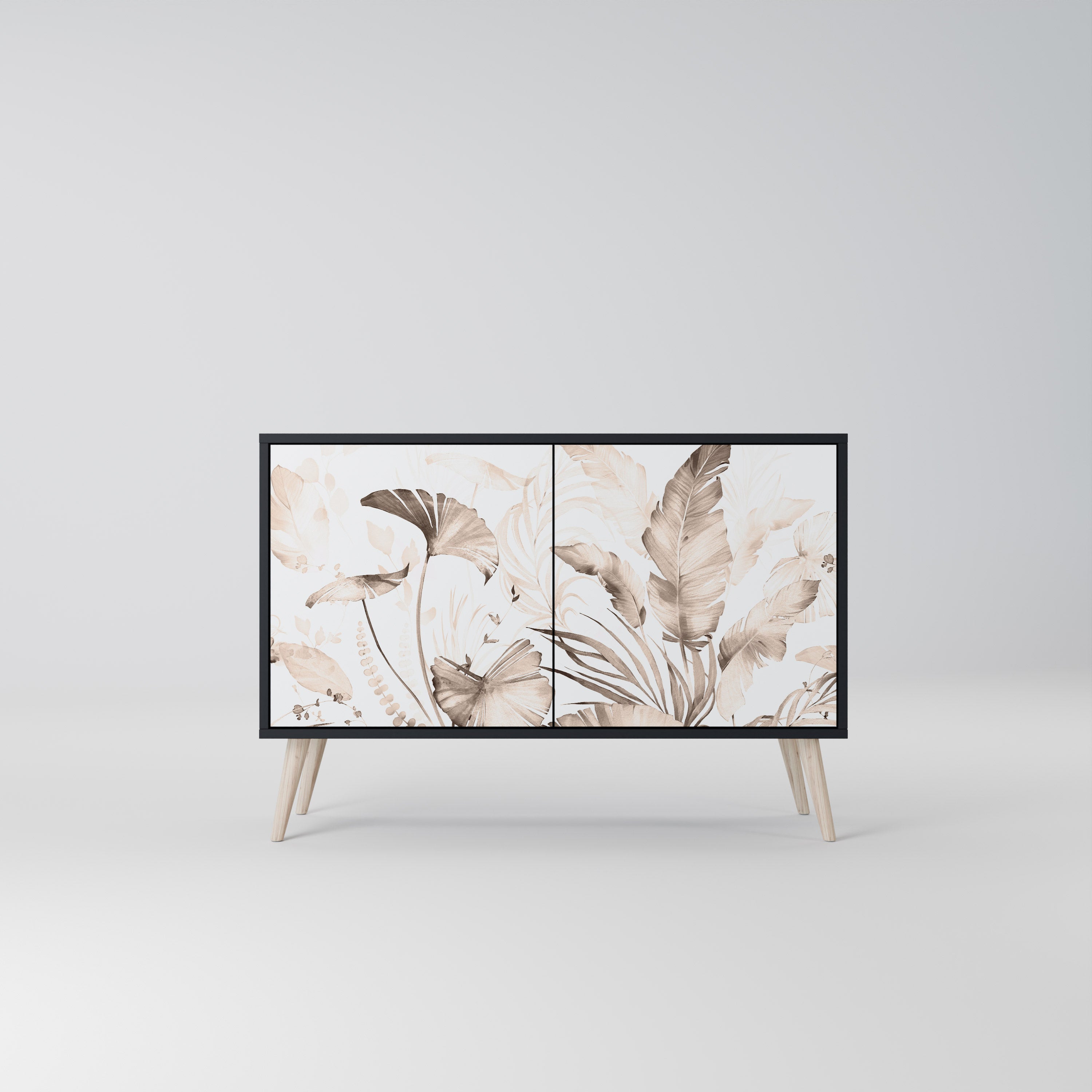 WILD TENDERNESS 2-Door Sideboard in Black Finish