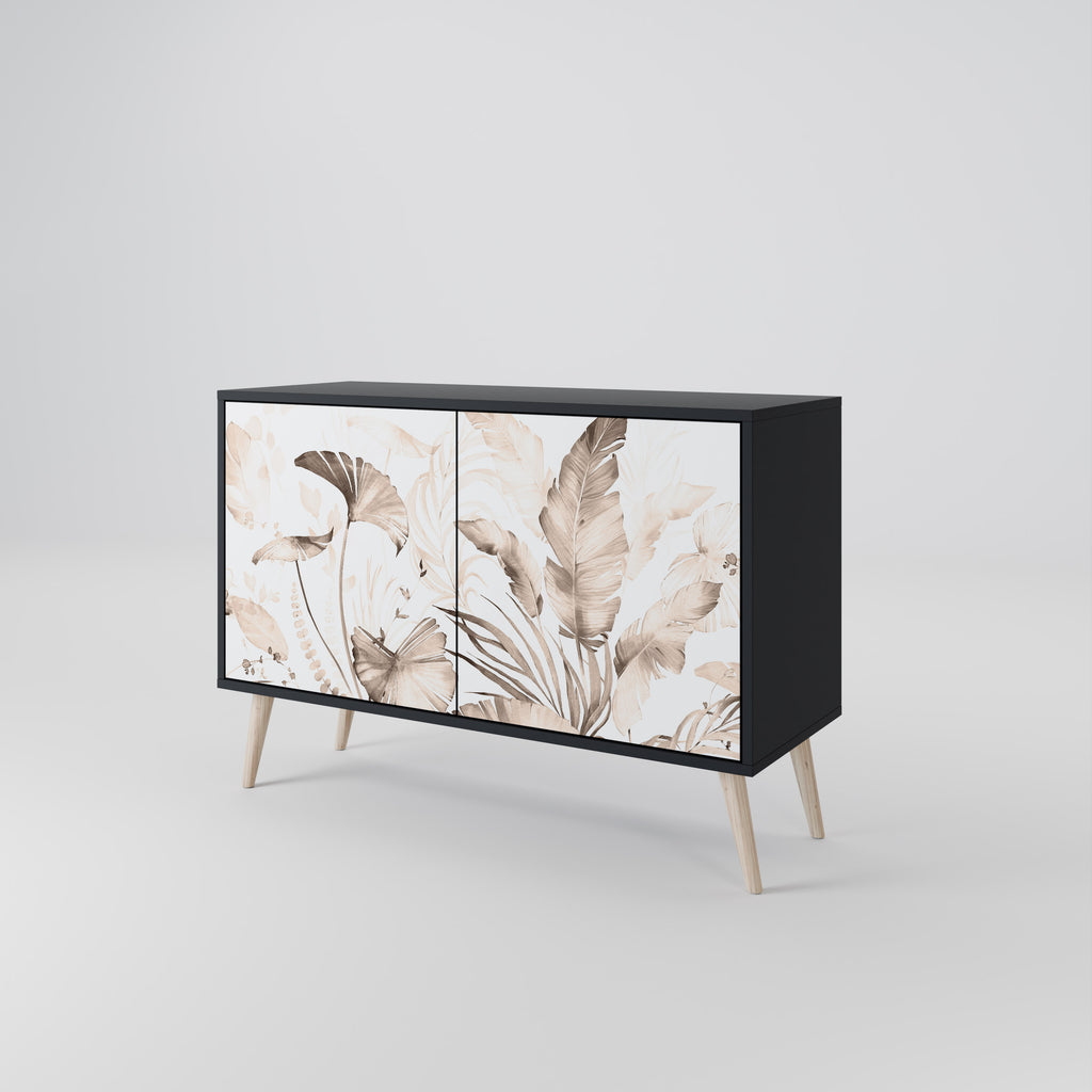 WILD TENDERNESS 2-Door Sideboard in Black Finish