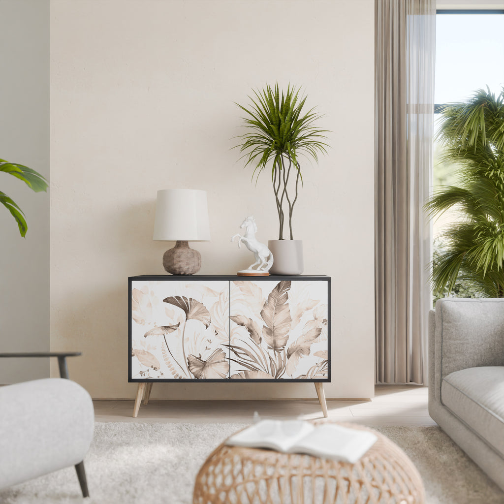 WILD TENDERNESS 2-Door Sideboard in Black Finish