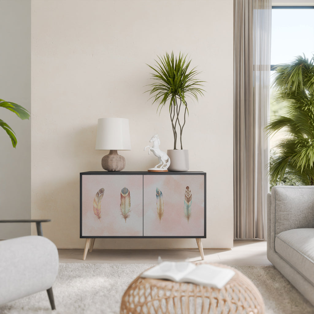 THE DELIQUESCE 2-Door Sideboard in Black Finish