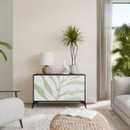 BOTANICAL SPARK 2-Door Sideboard in Black Finish