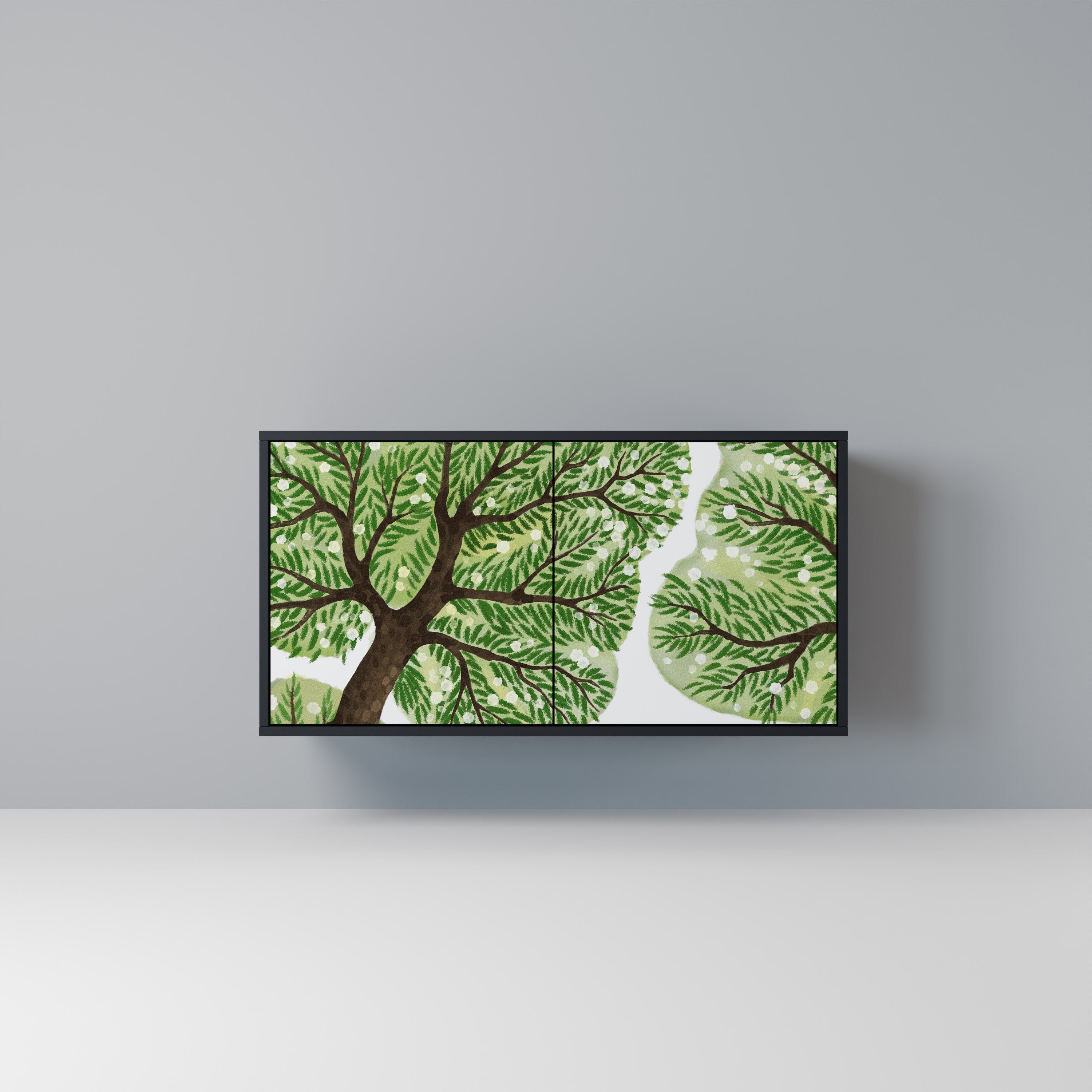 WILDERNESS DASH 2-Door Sideboard in Black Finish