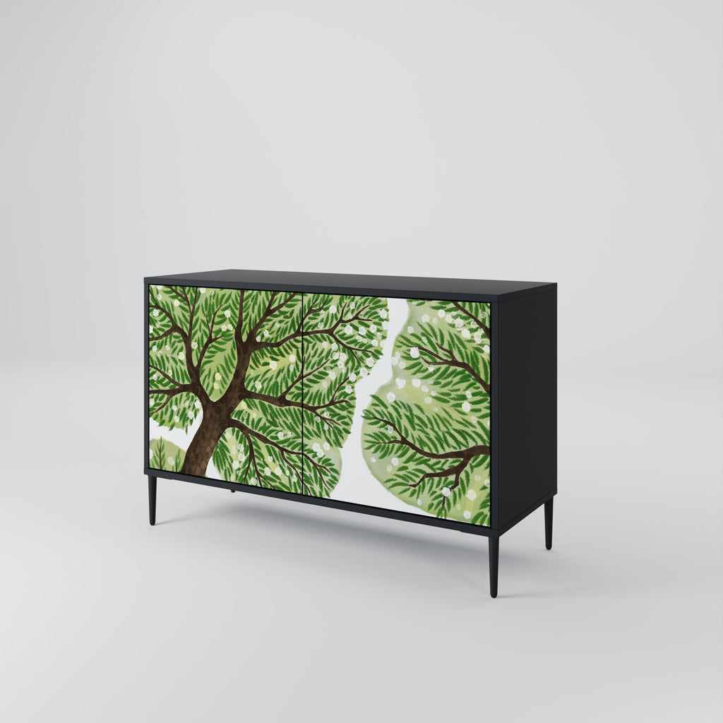 WILDERNESS DASH 2-Door Sideboard in Black Finish