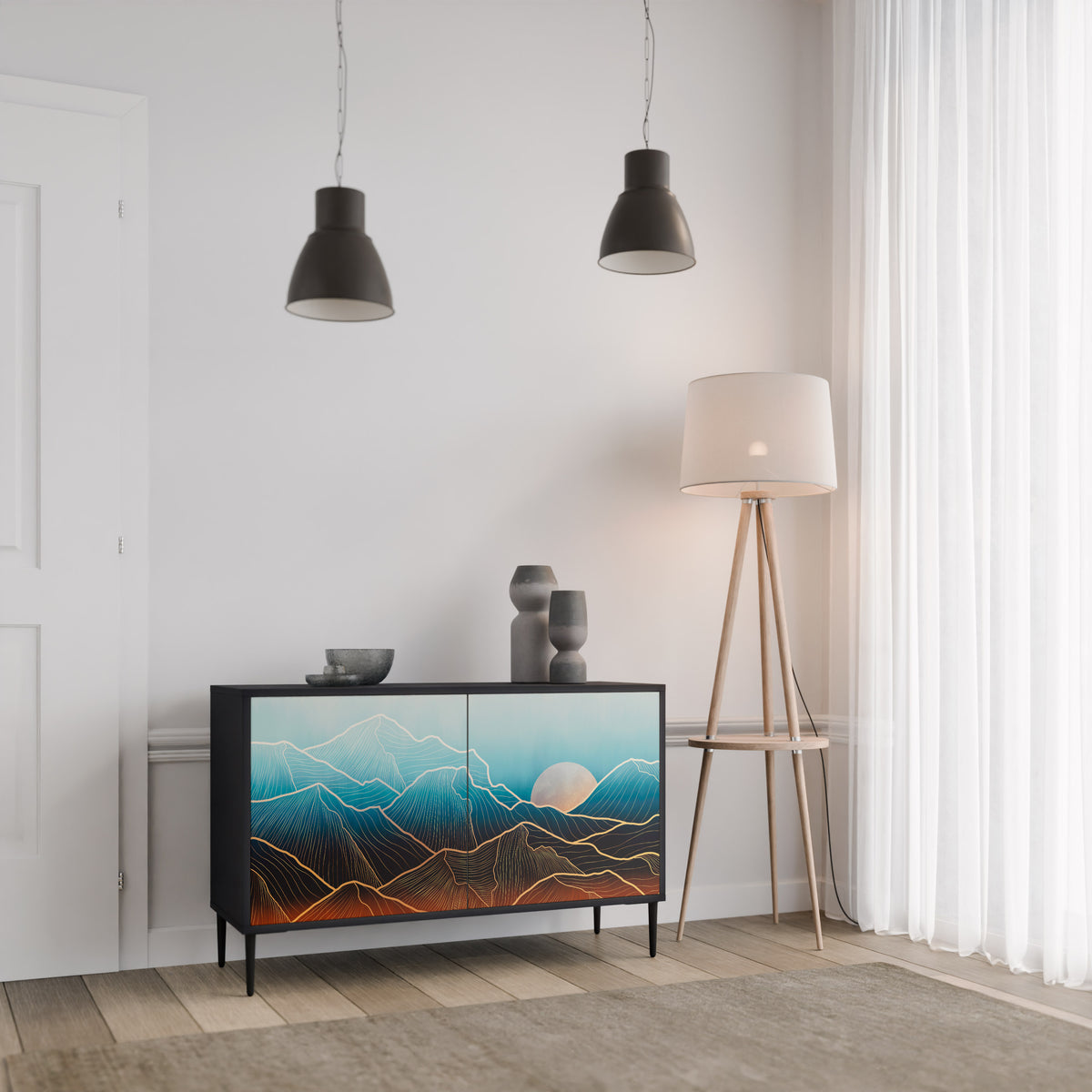LUNAR SECRETS 2-Door Sideboard