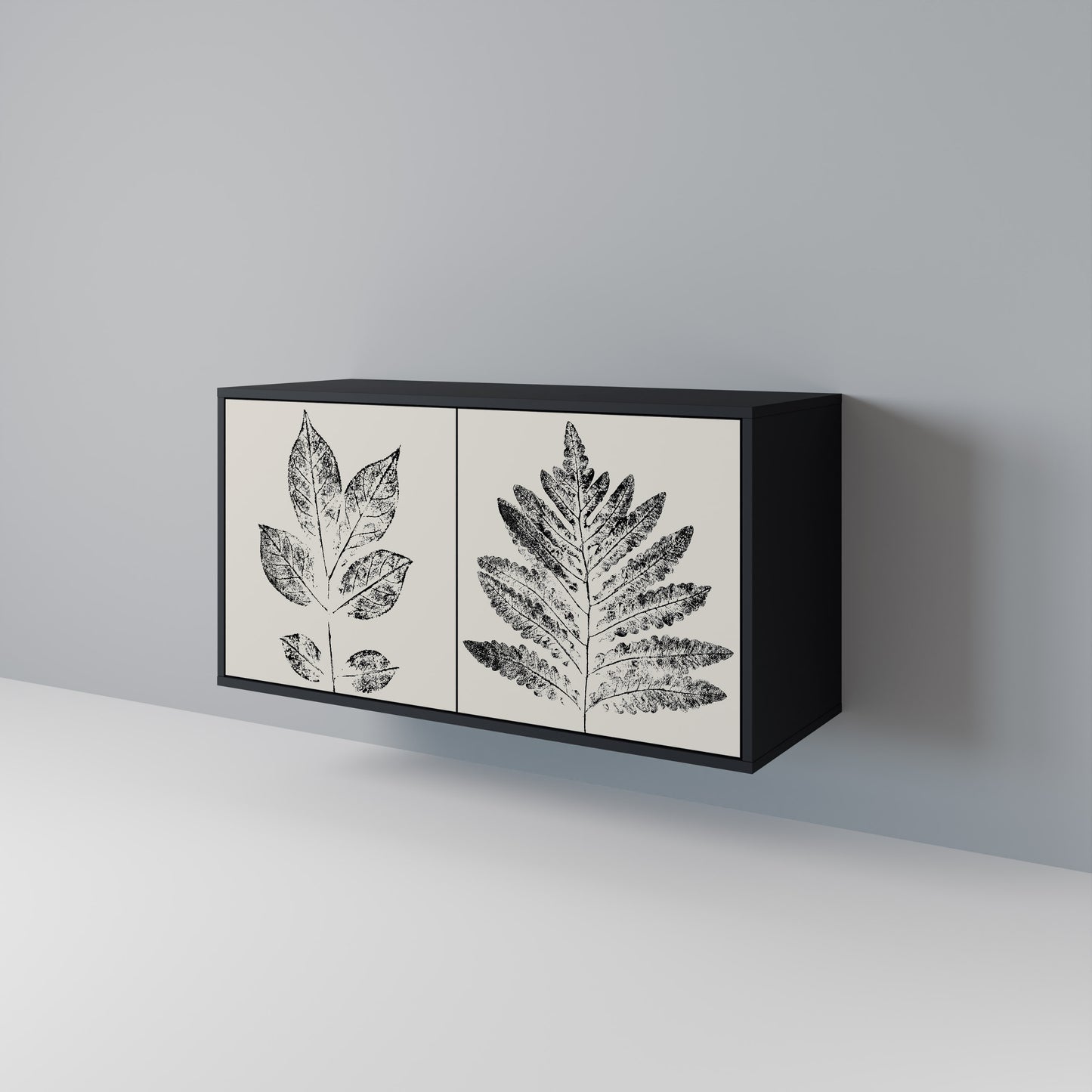 LEAFY STAMPS Aparador de 2 Puertas