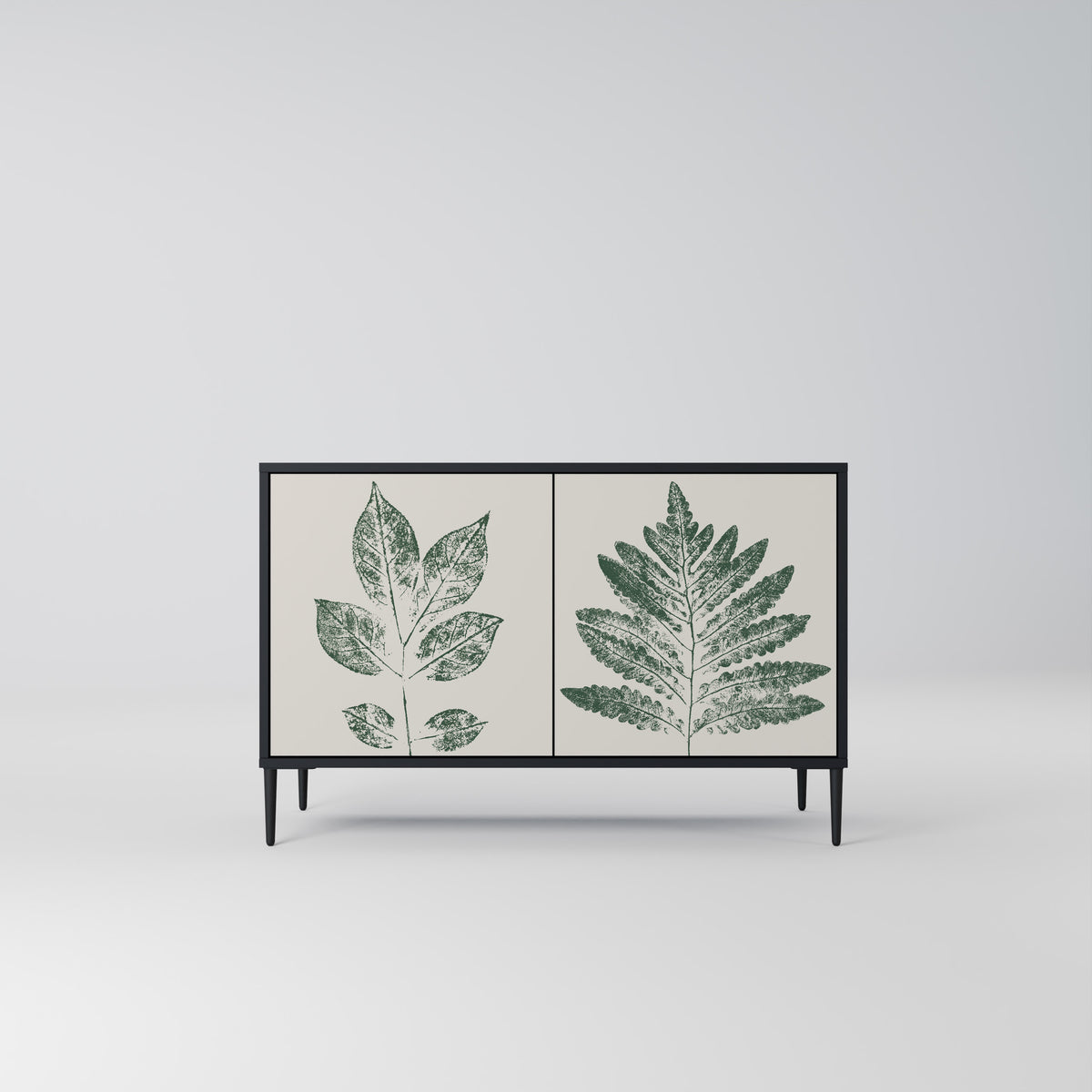 GREEN LEAFY STAMPS Aparador de 2 Puertas