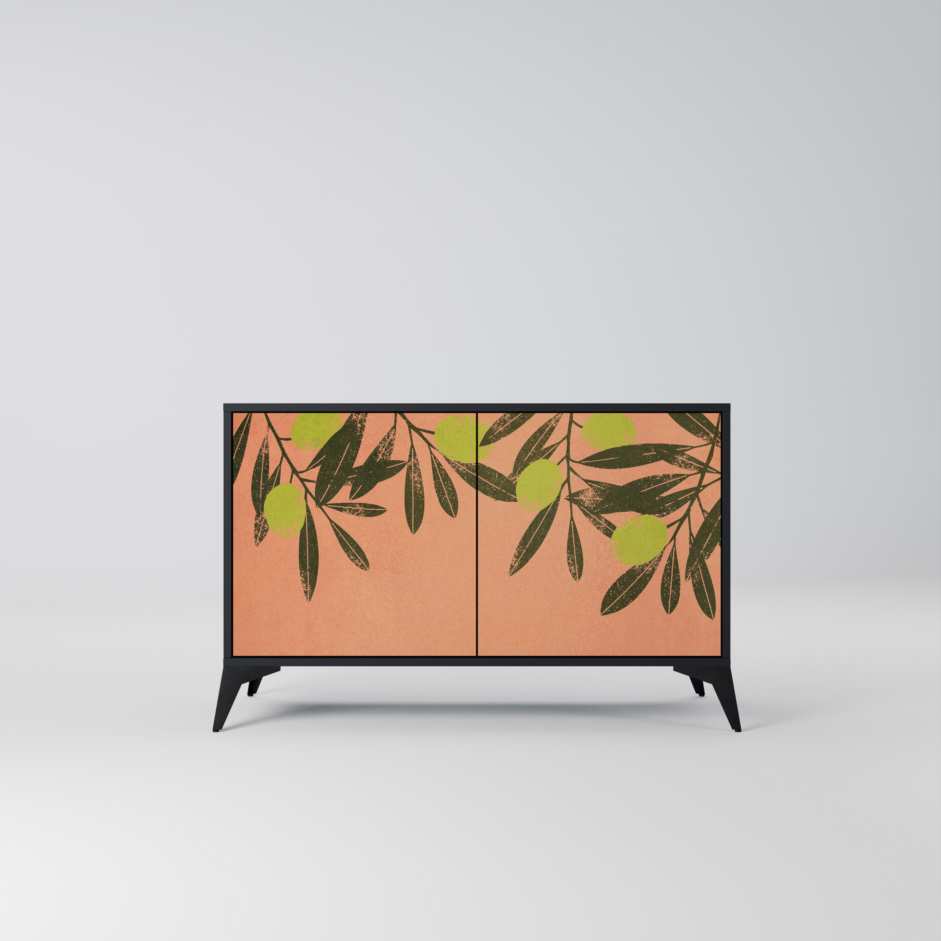 JUICY OLIVES 2-Door Sideboard in Black Finish