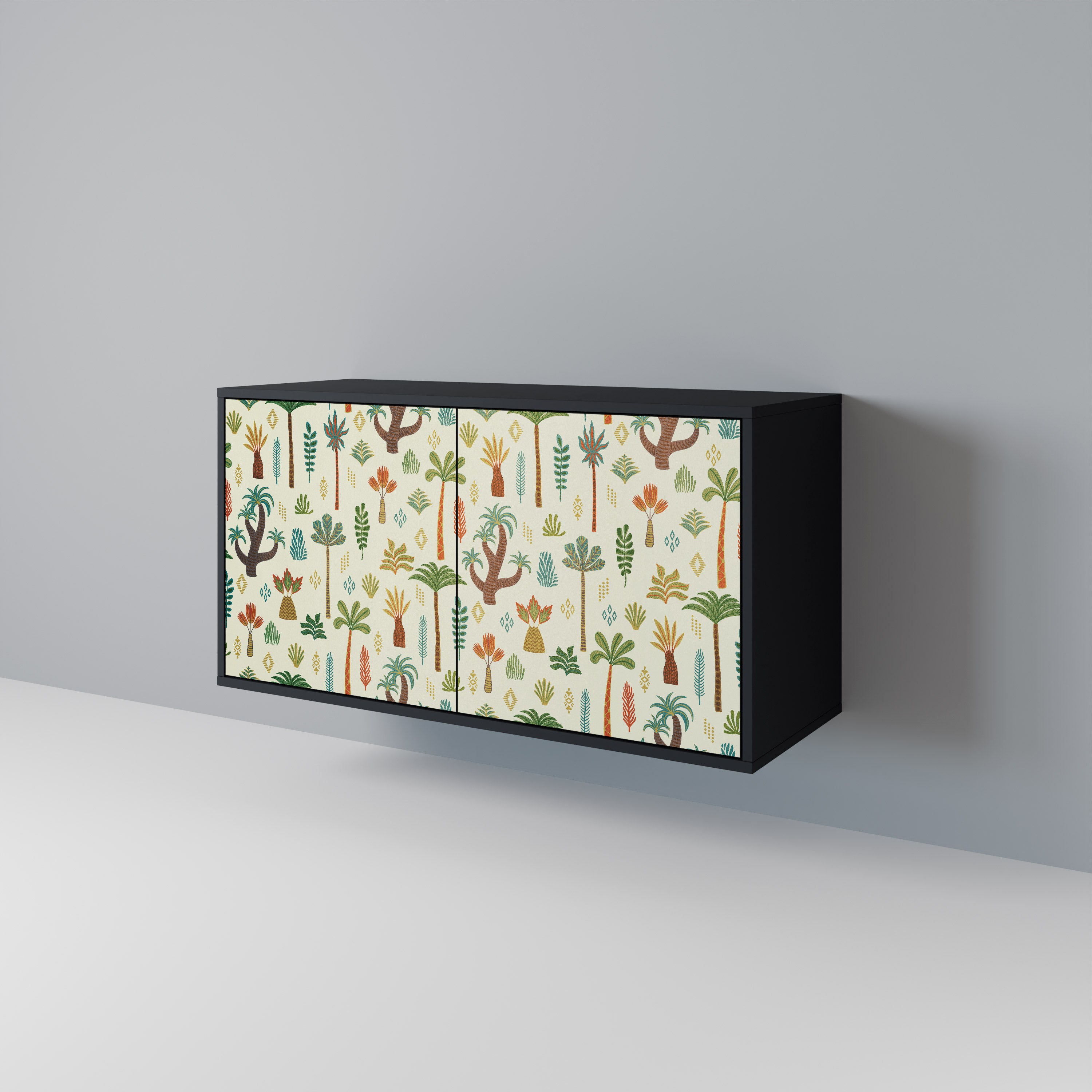 PALM SPRING 2-Door Sideboard in Black Finish