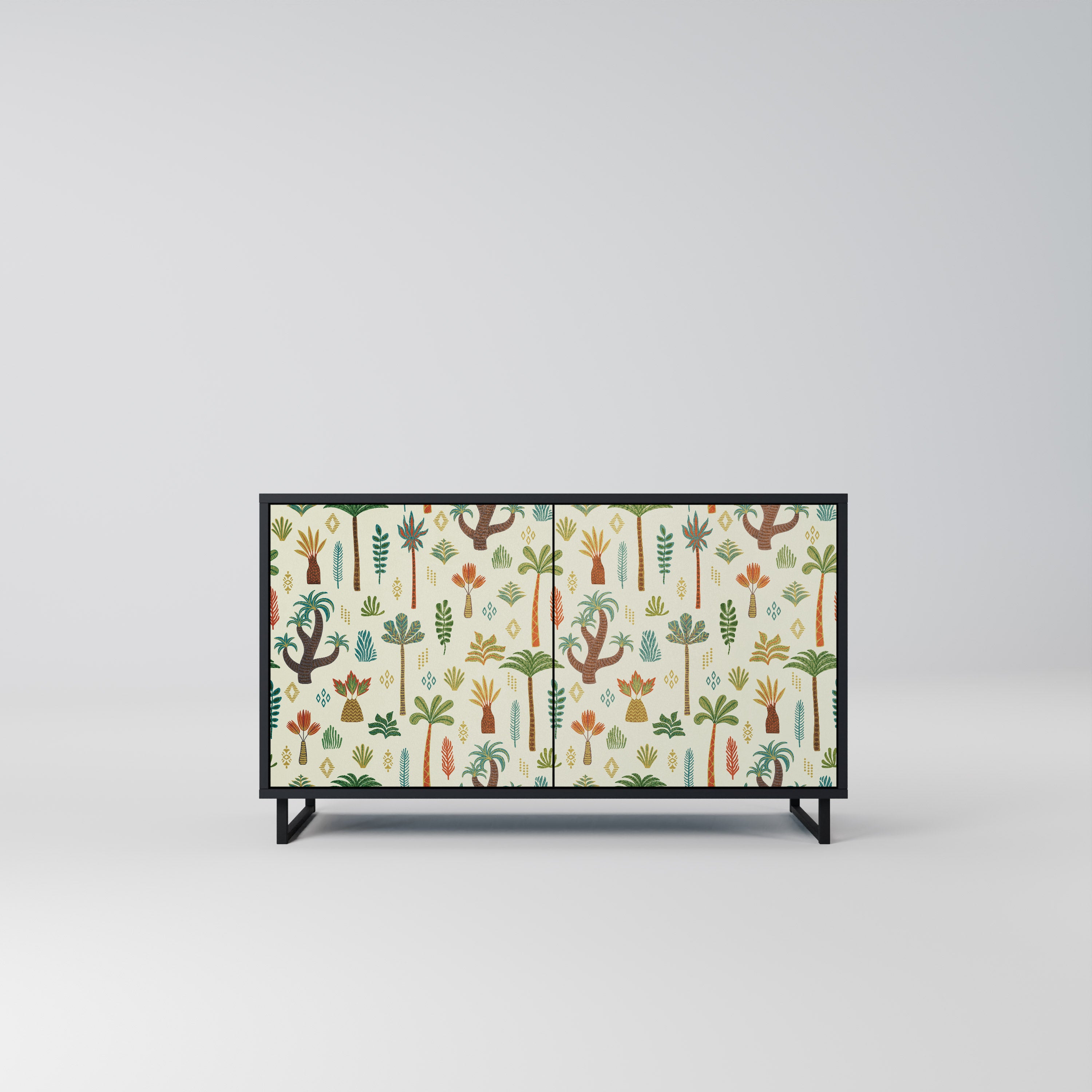 PALM SPRING 2-Door Sideboard in Black Finish