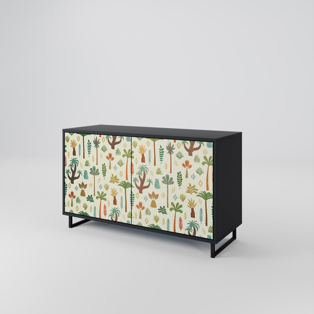 PALM SPRING 2-Door Sideboard in Black Finish