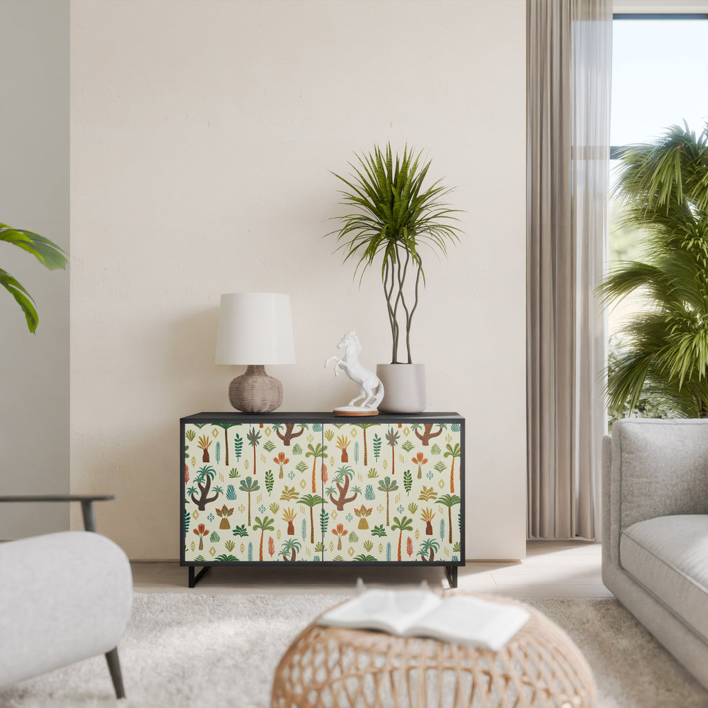 PALM SPRING 2-Door Sideboard in Black Finish