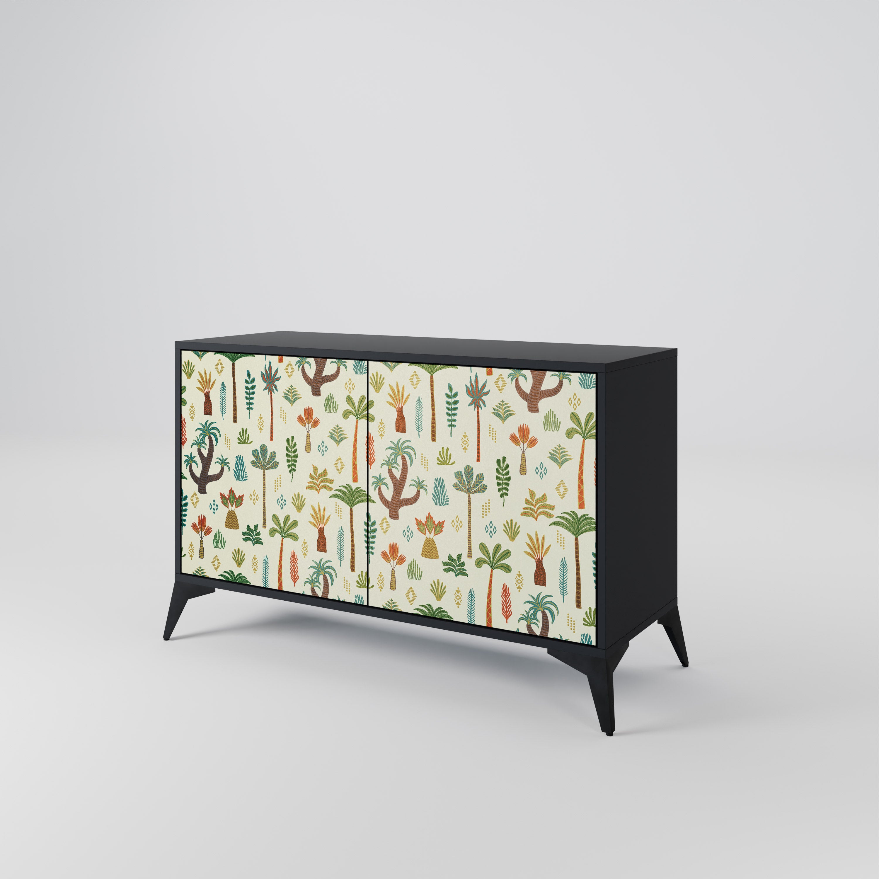 PALM SPRING 2-Door Sideboard in Black Finish