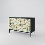 PALM SPRING 2-Door Sideboard in Black Finish