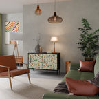 PALM SPRING 2-Door Sideboard in Black Finish