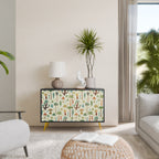 PALM SPRING 2-Door Sideboard in Black Finish