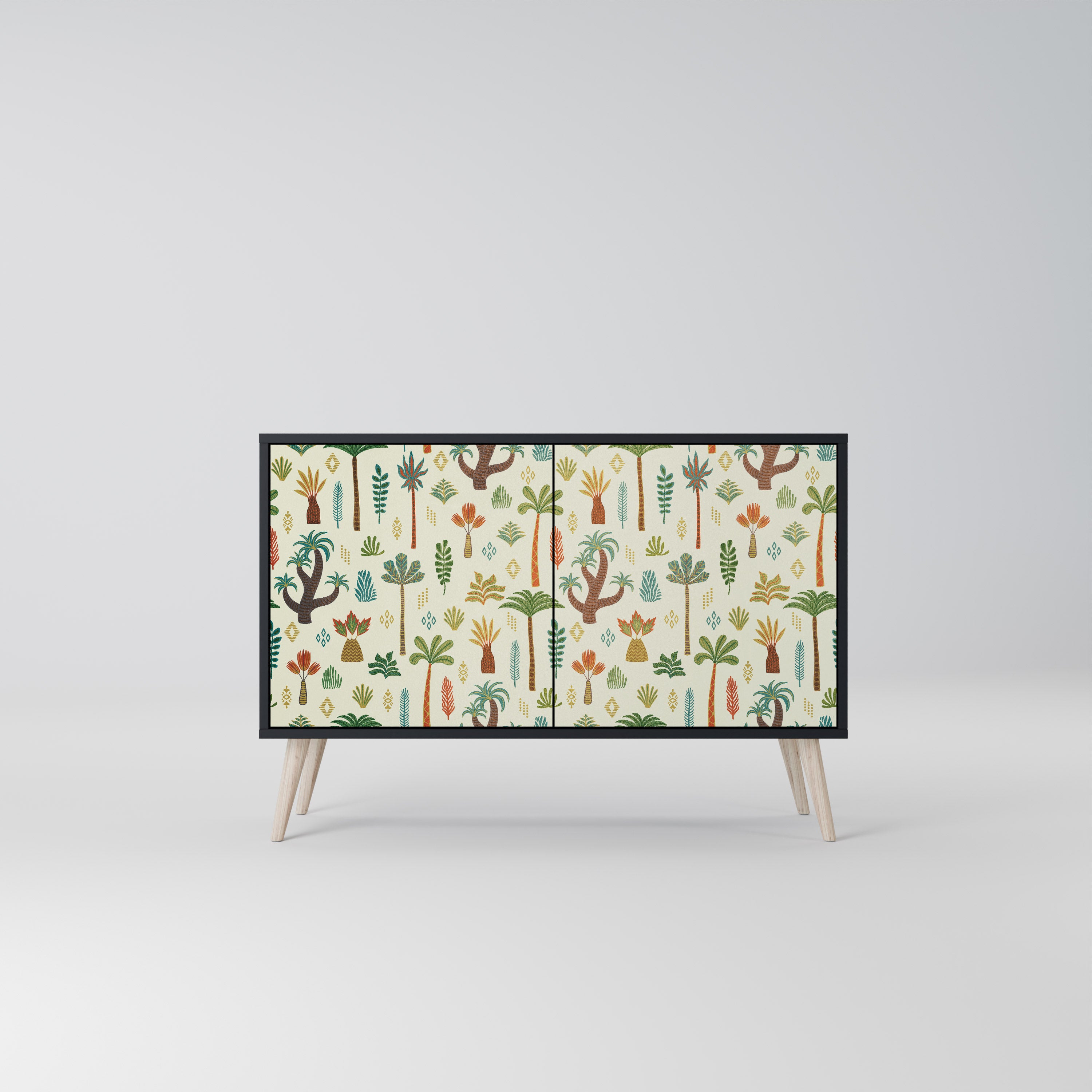 PALM SPRING 2-Door Sideboard in Black Finish