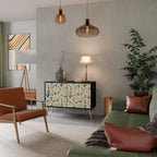 PALM SPRING 2-Door Sideboard in Black Finish