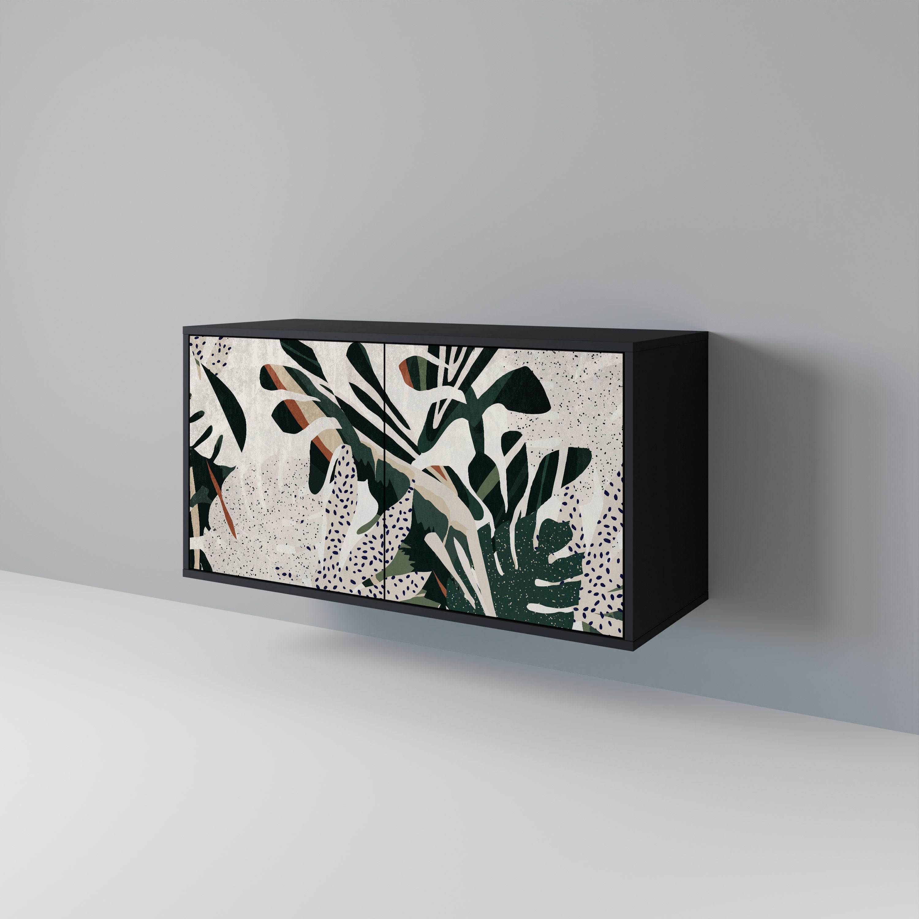 VERDURE FORMATION 2-Door Sideboard in Black Finish