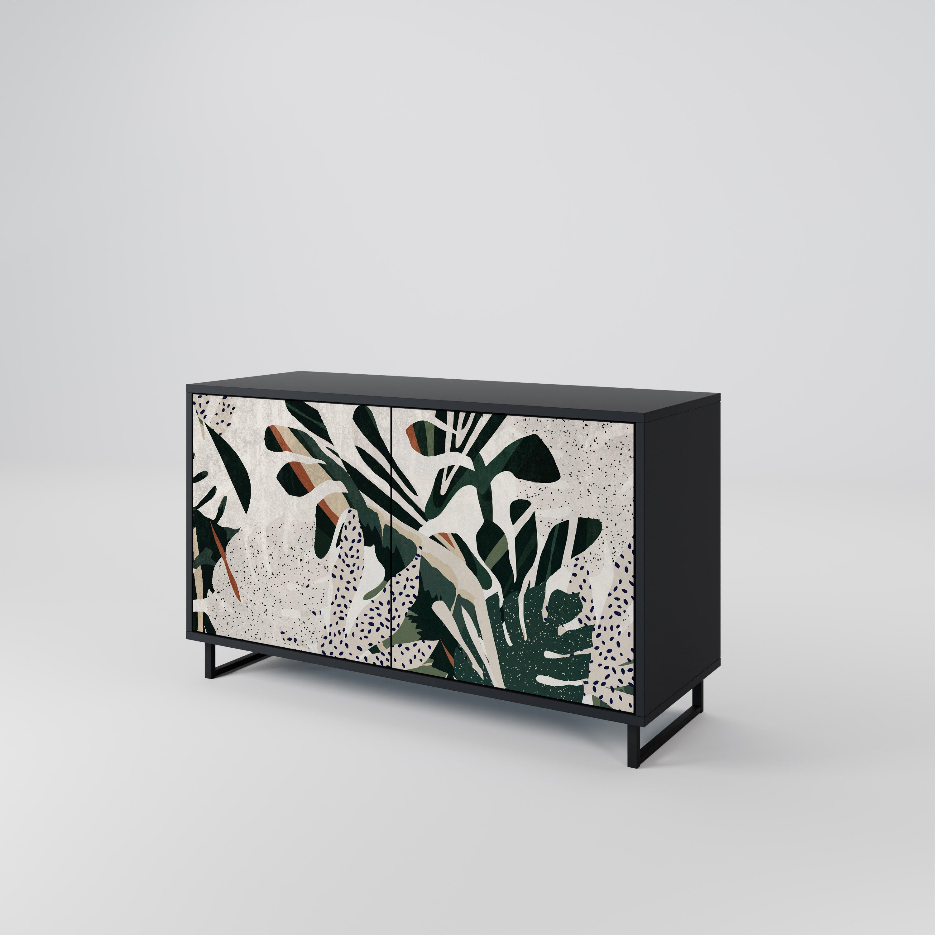 VERDURE FORMATION 2-Door Sideboard in Black Finish