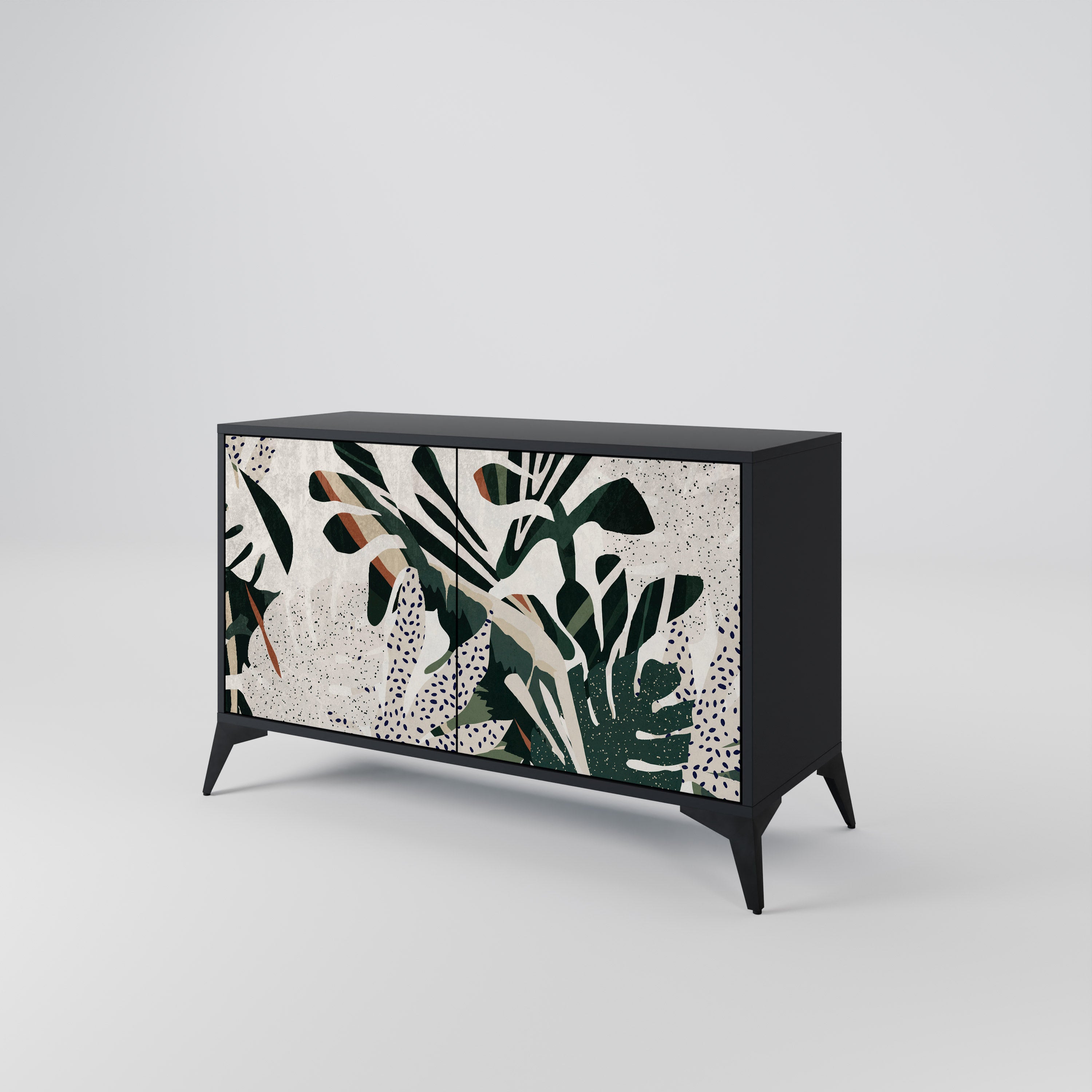 VERDURE FORMATION 2-Door Sideboard in Black Finish