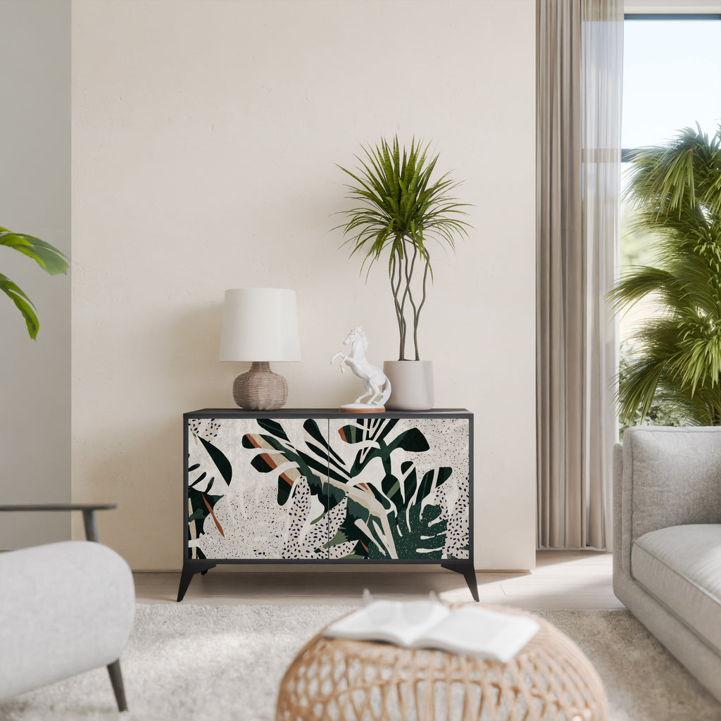 VERDURE FORMATION 2-Door Sideboard in Black Finish