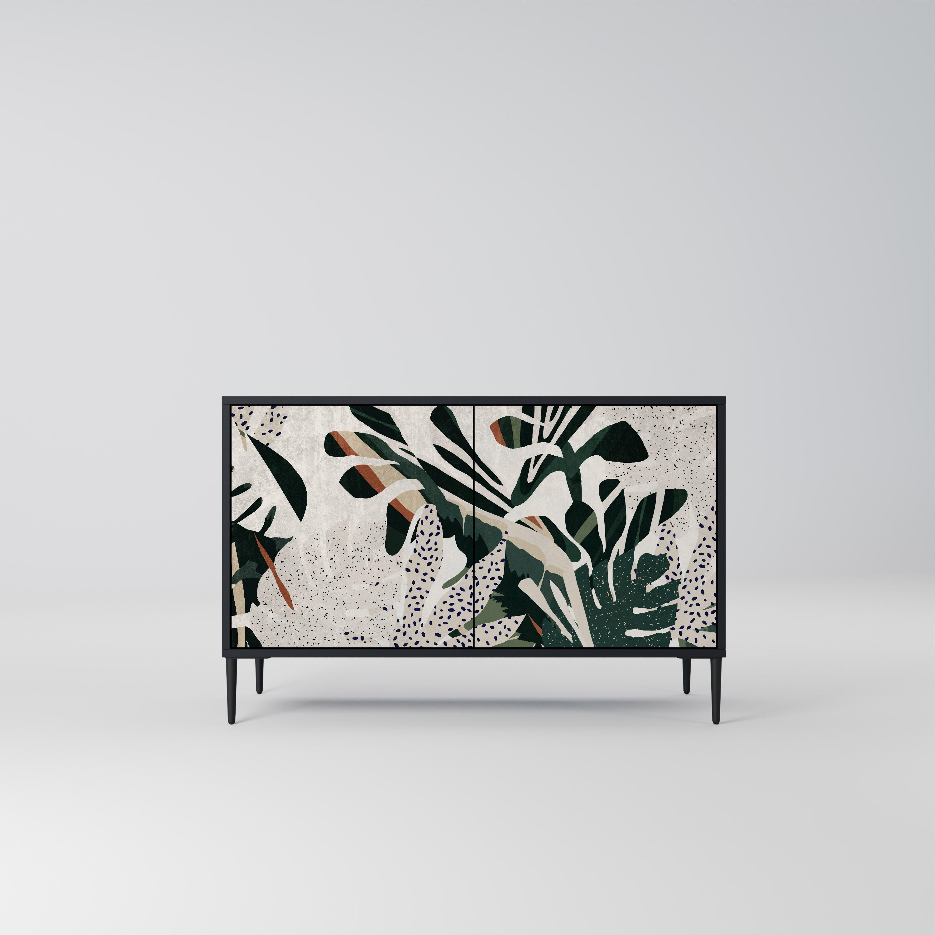 VERDURE FORMATION 2-Door Sideboard in Black Finish