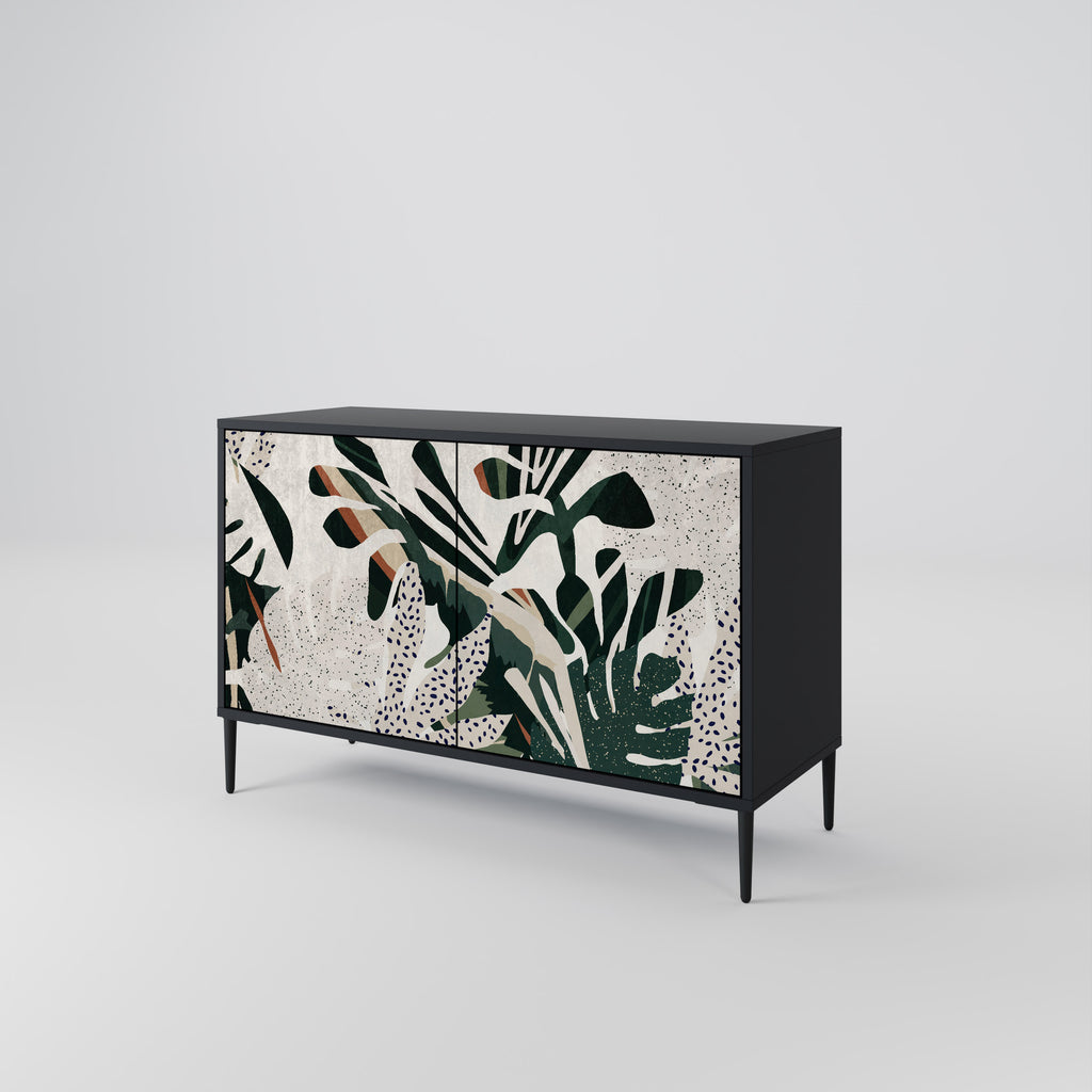 VERDURE FORMATION 2-Door Sideboard in Black Finish
