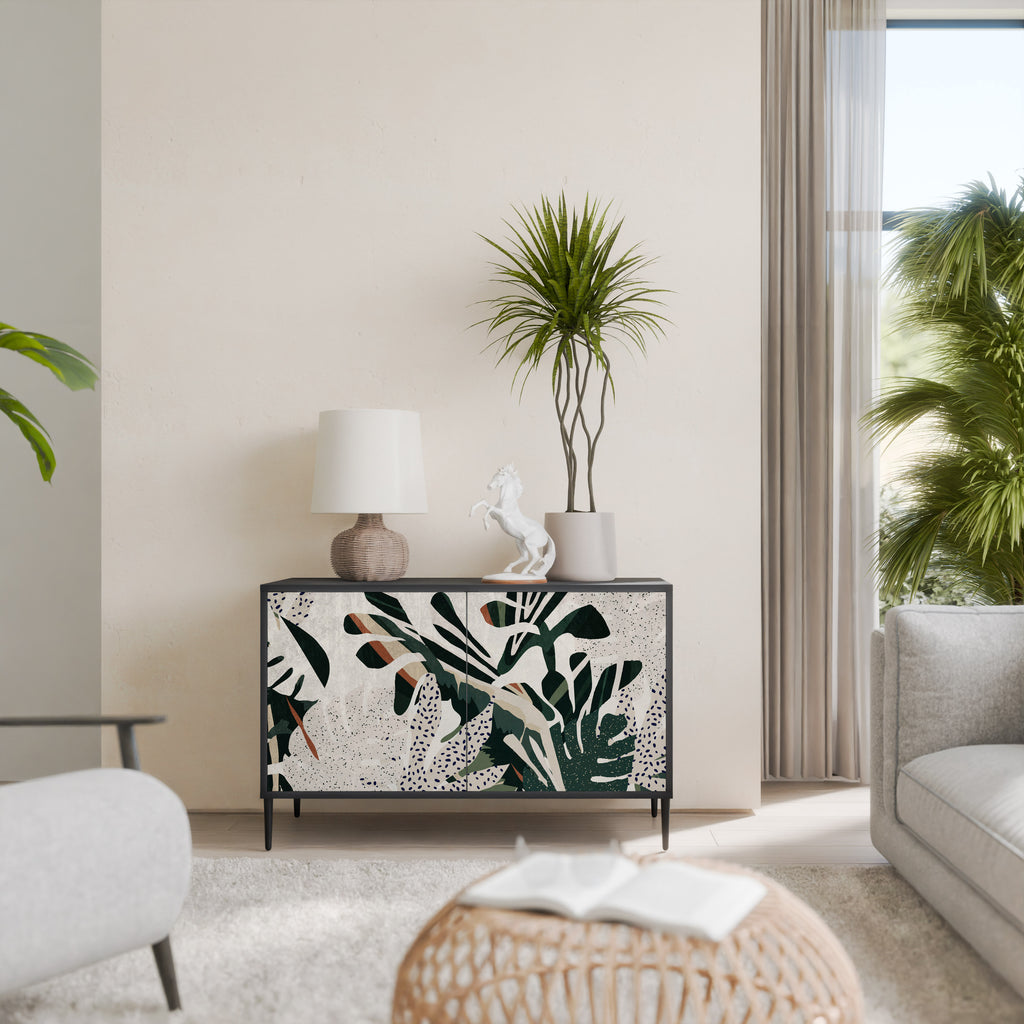 VERDURE FORMATION 2-Door Sideboard in Black Finish