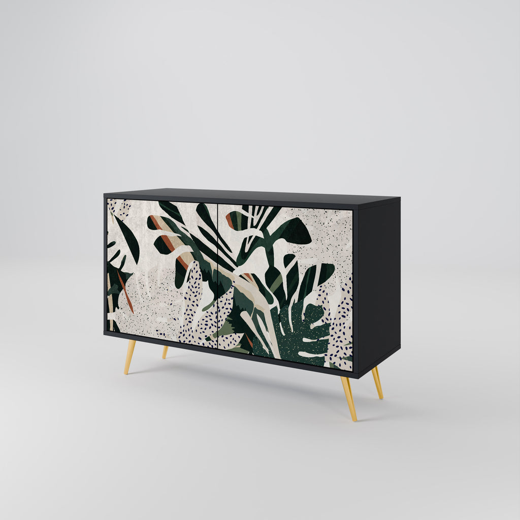 VERDURE FORMATION 2-Door Sideboard in Black Finish