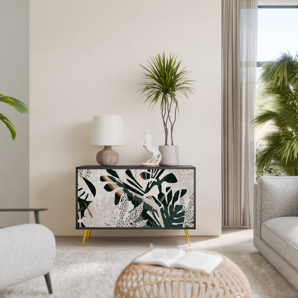 VERDURE FORMATION 2-Door Sideboard in Black Finish