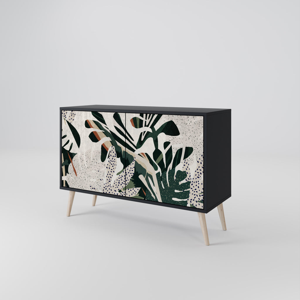 VERDURE FORMATION 2-Door Sideboard in Black Finish