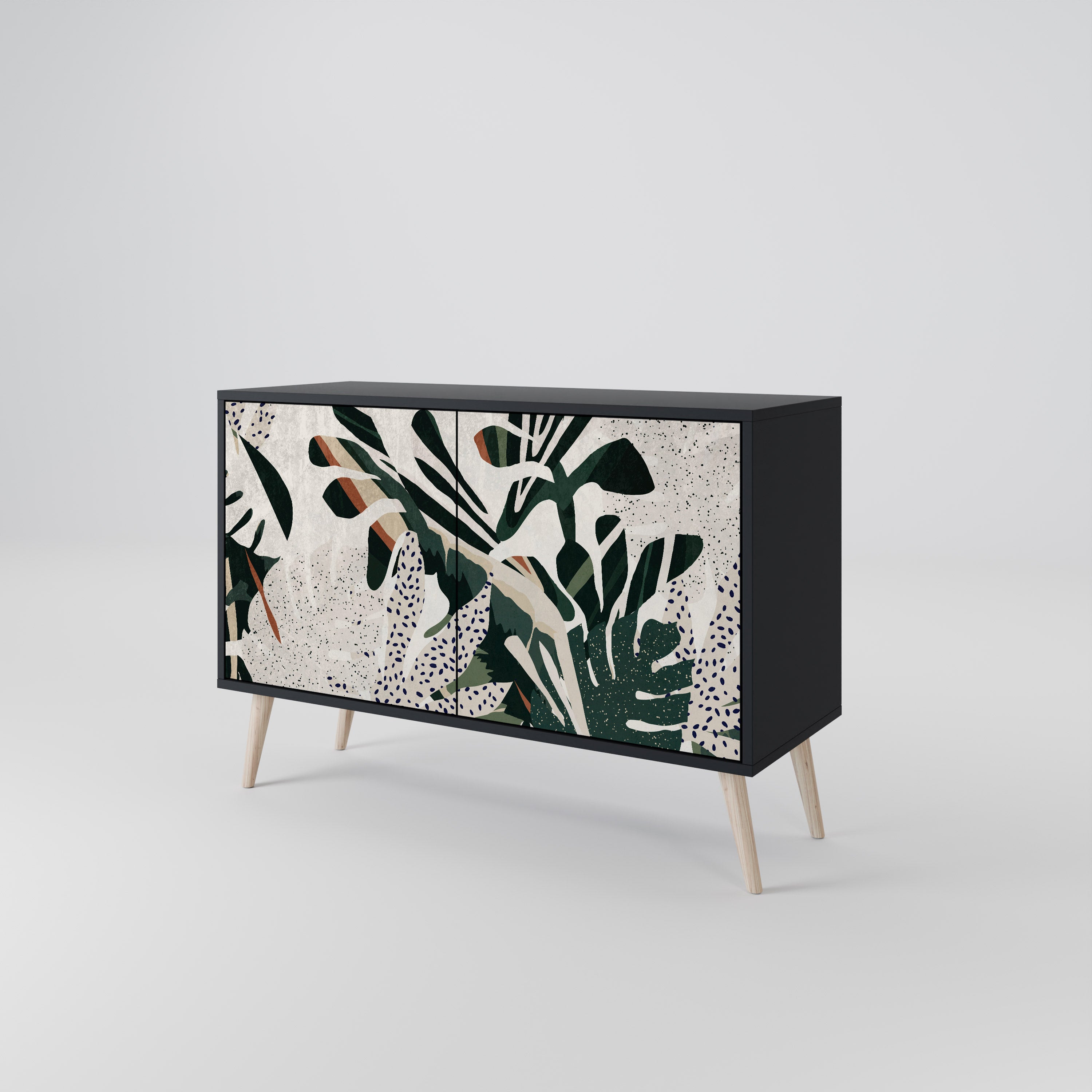VERDURE FORMATION 2-Door Sideboard in Black Finish