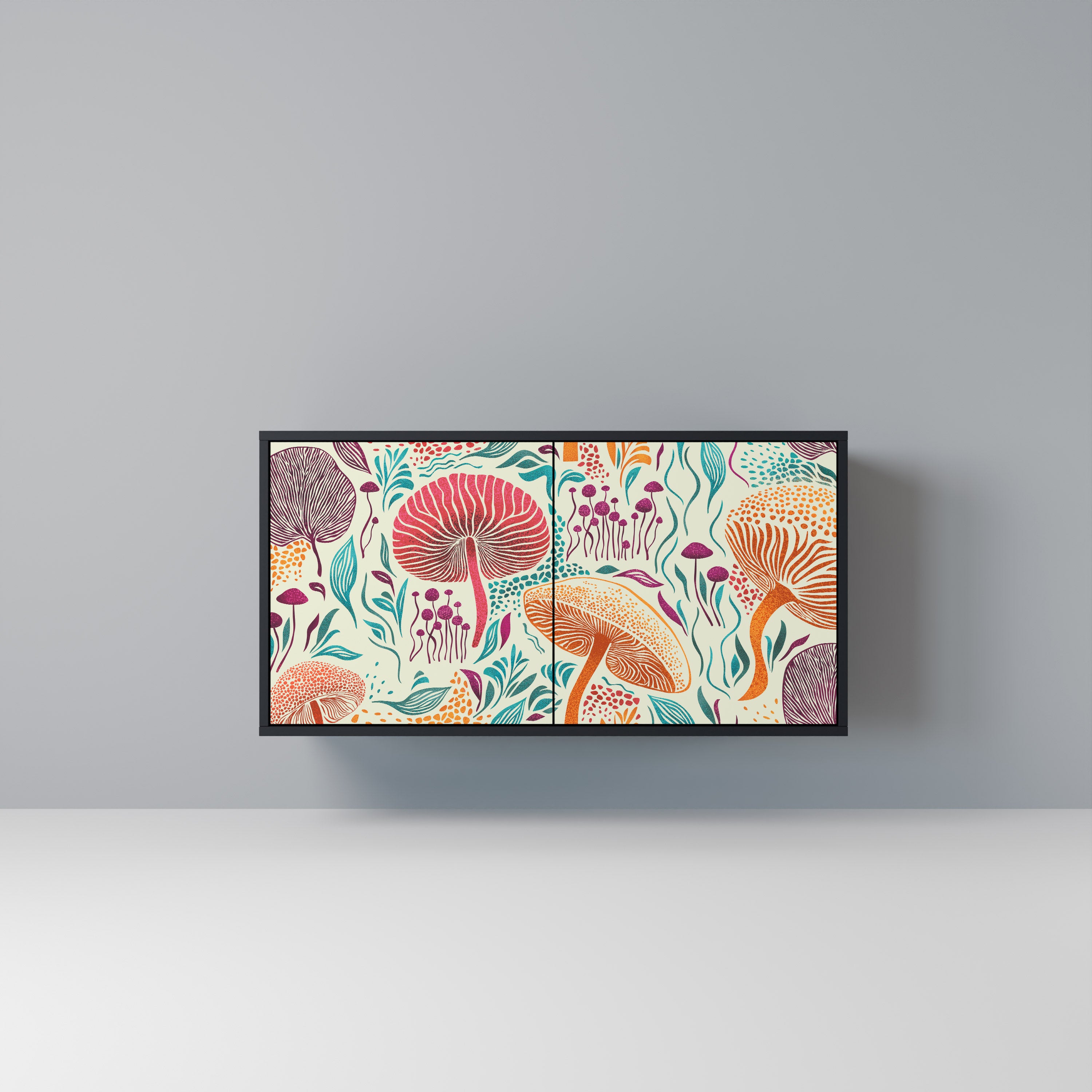 FUNGUS FANTASY 2-Door Sideboard in Black Finish