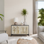 SAND SCULPTURES 2-Door Sideboard in Black Finish