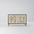 SAND SCULPTURES 2-Door Sideboard in Black Finish
