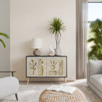 SAND SCULPTURES 2-Door Sideboard in Black Finish