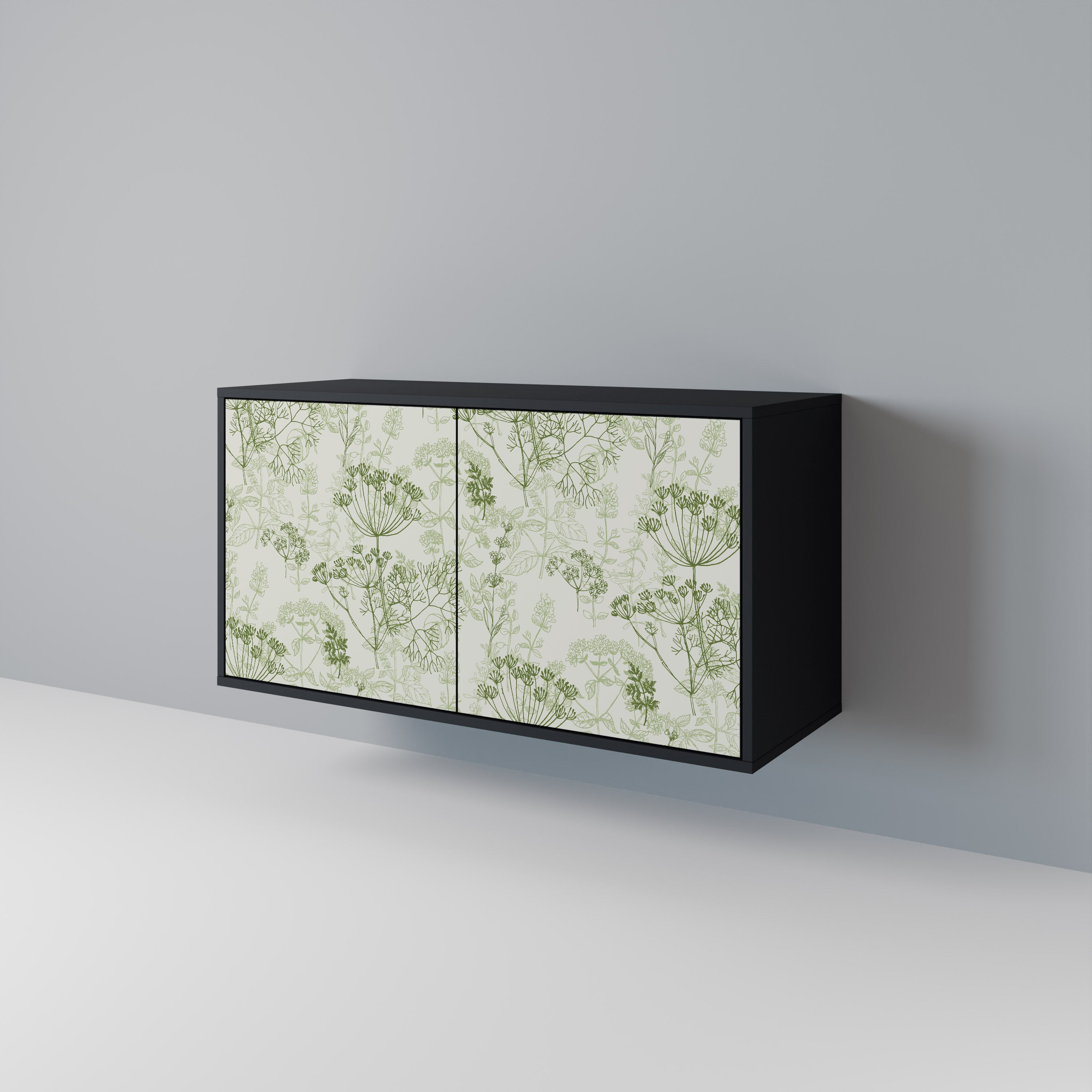 FENNEL BALDACHIN 2-Door Sideboard in Black Finish