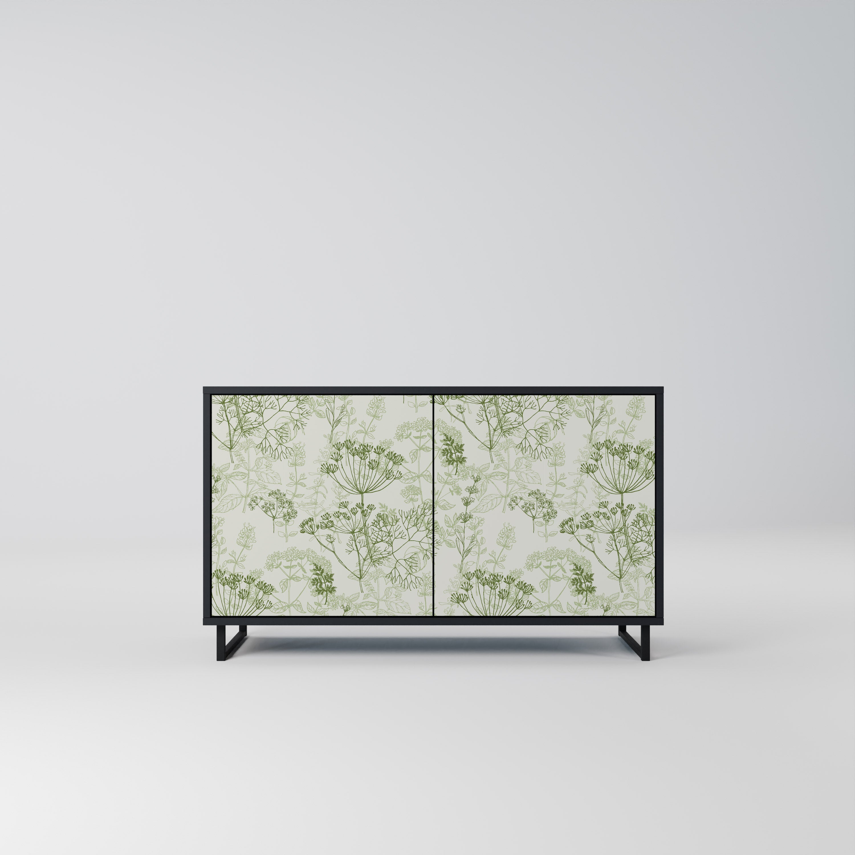 FENNEL BALDACHIN 2-Door Sideboard in Black Finish